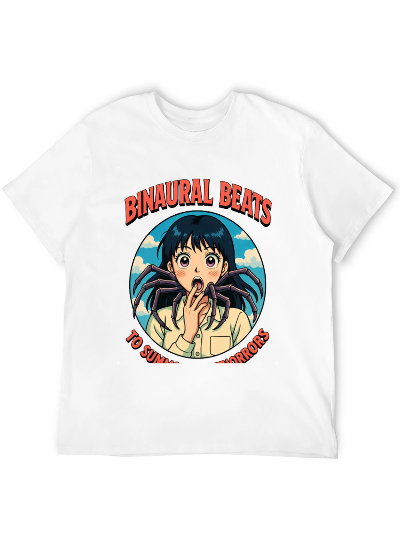 Binaural Beats Summer Horrors Anime Spider T-Shirt