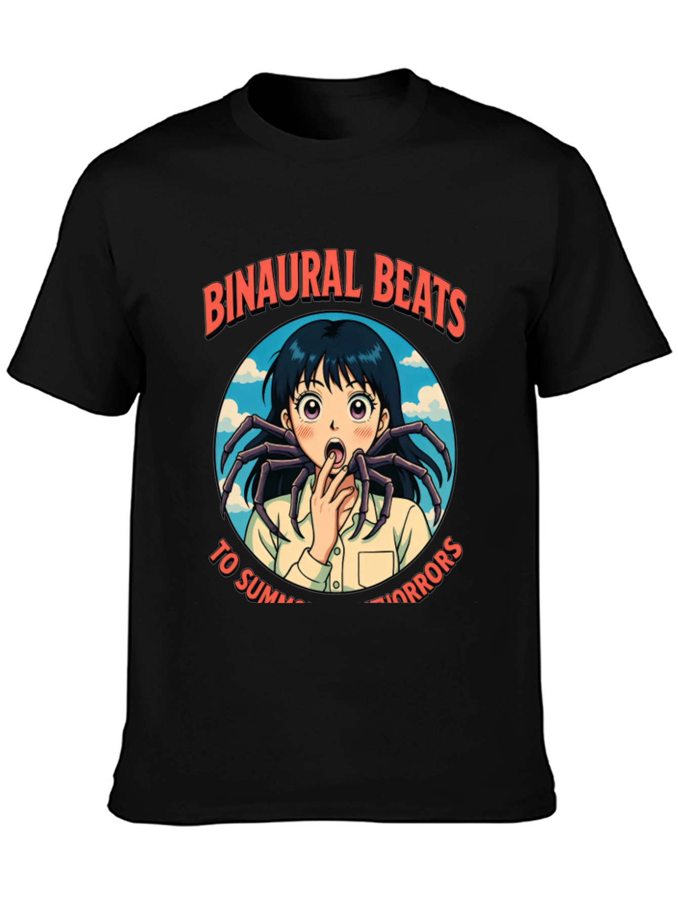 Binaural Beats Summer Horrors Anime Spider T-Shirt