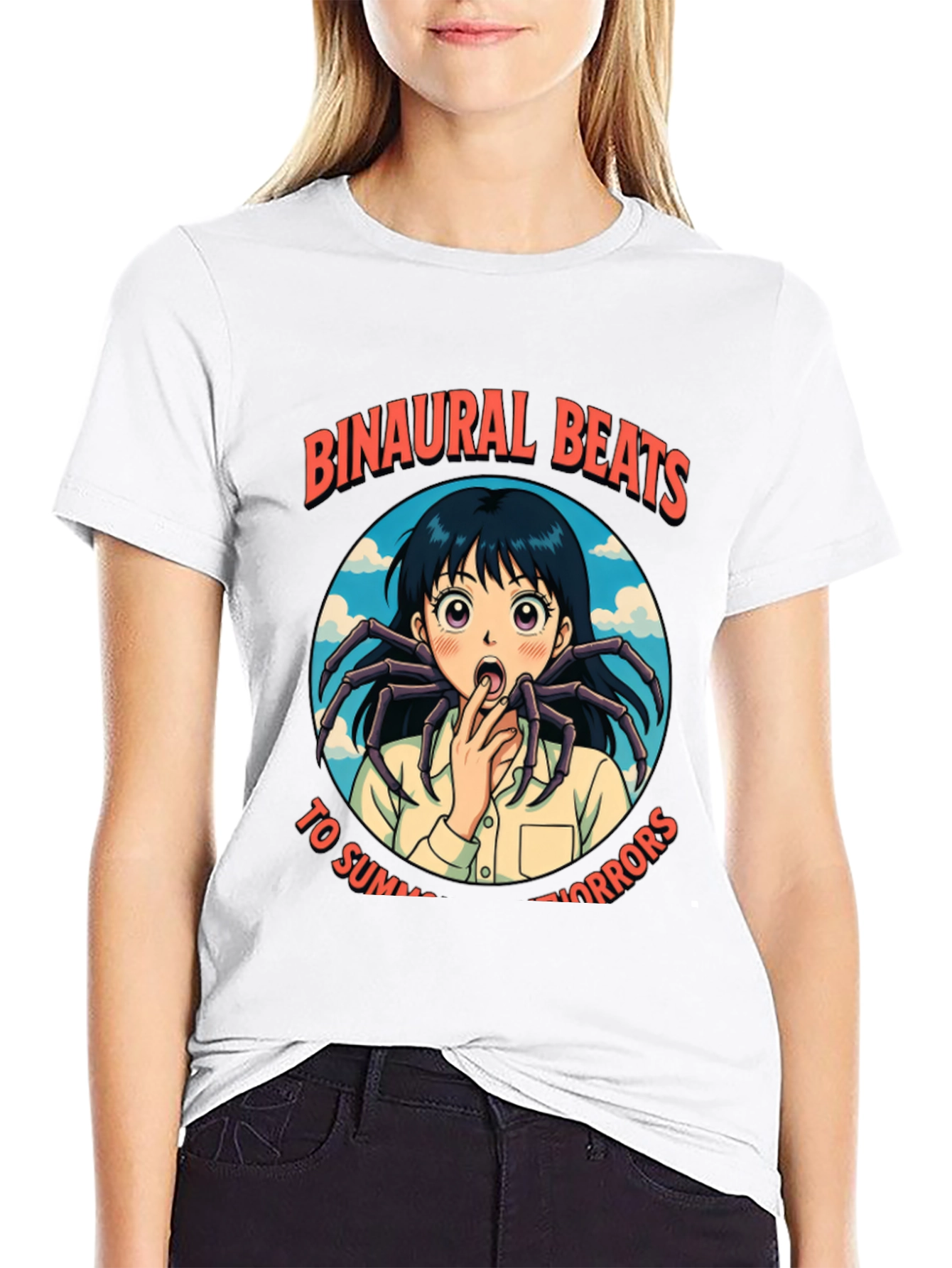 Binaural Beats Summer Horrors Anime Spider T-Shirt