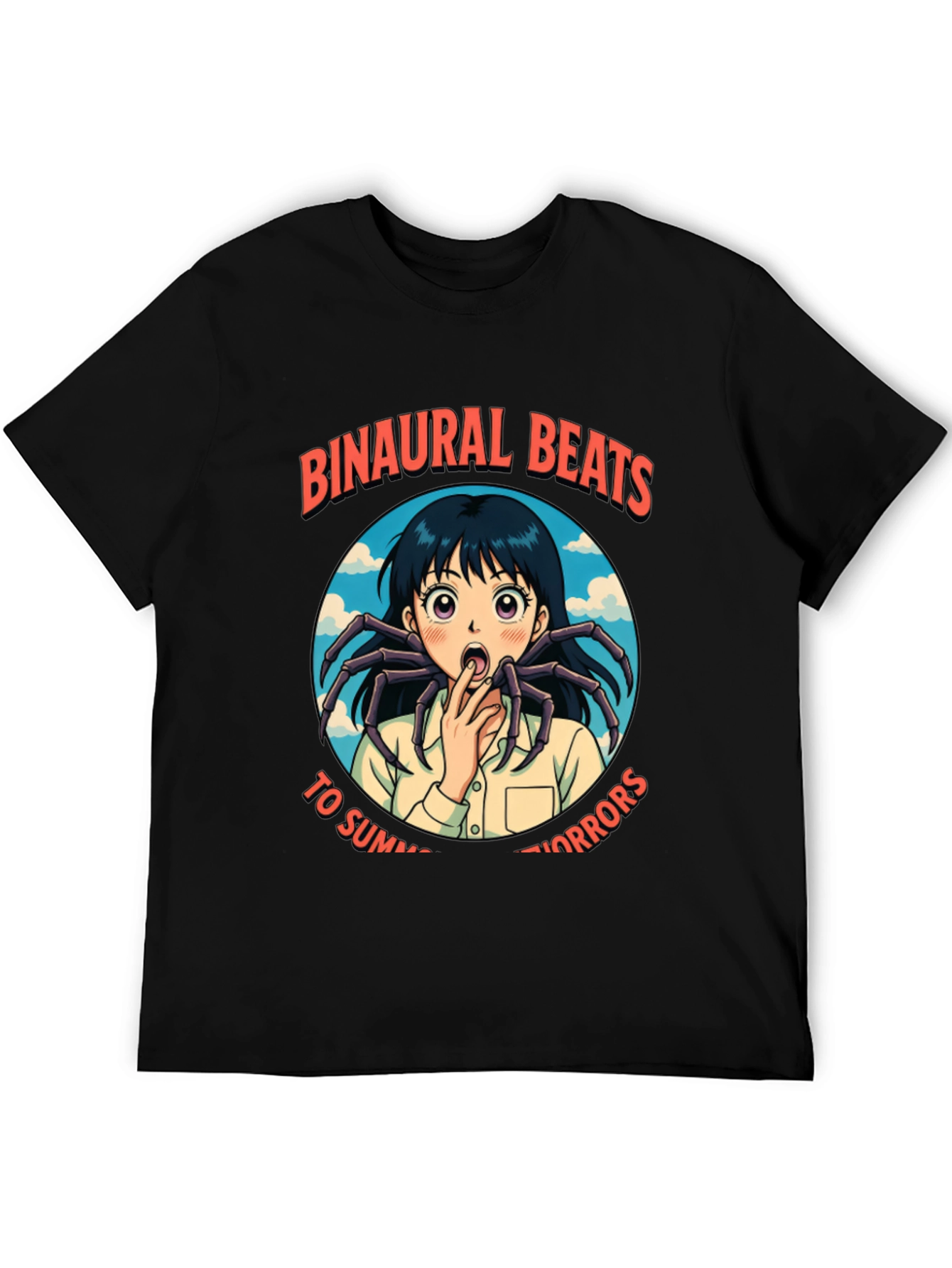 Binaural Beats Summer Horrors Anime Spider T-Shirt