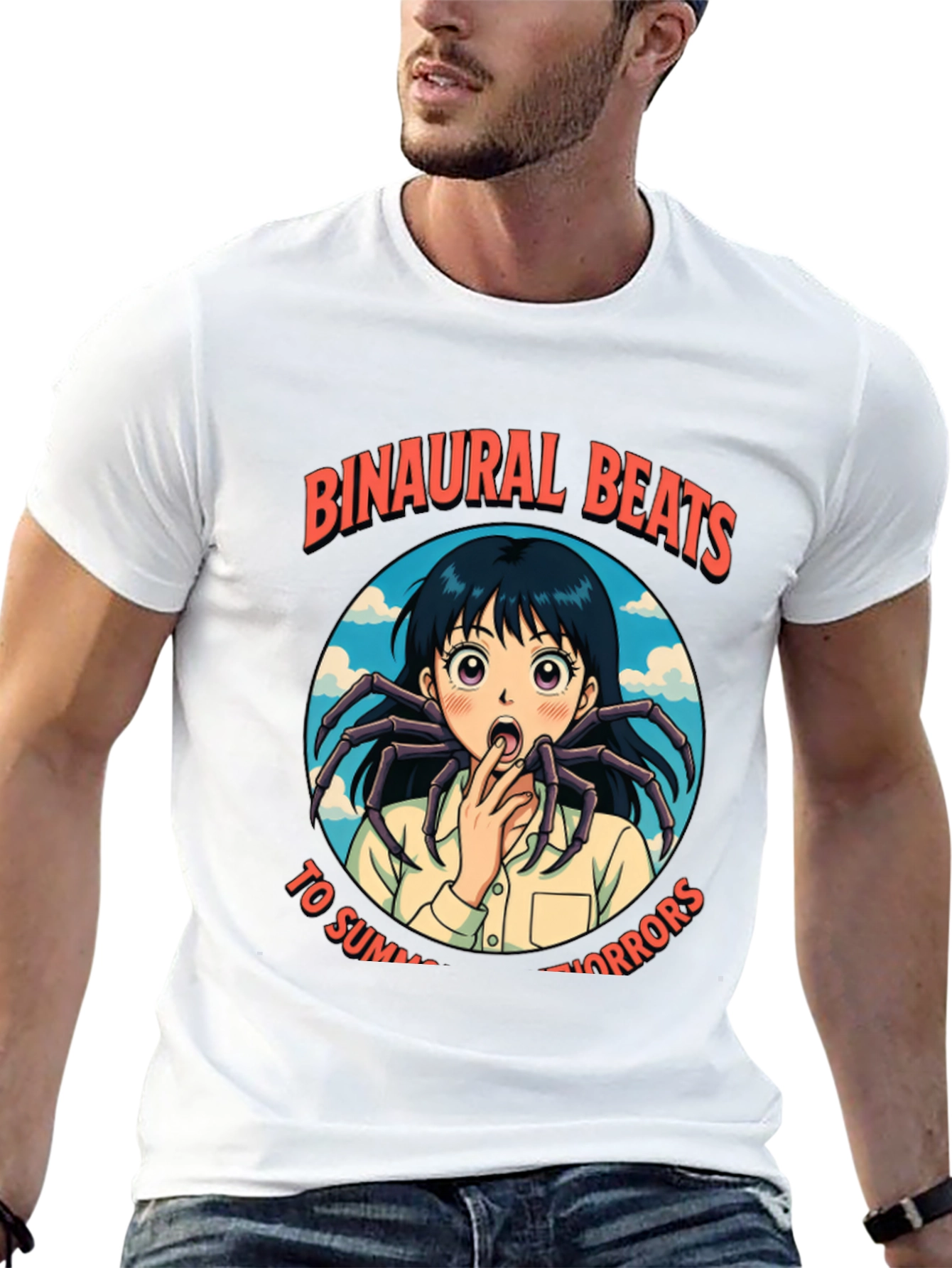 Binaural Beats Summer Horrors Anime Spider T-Shirt