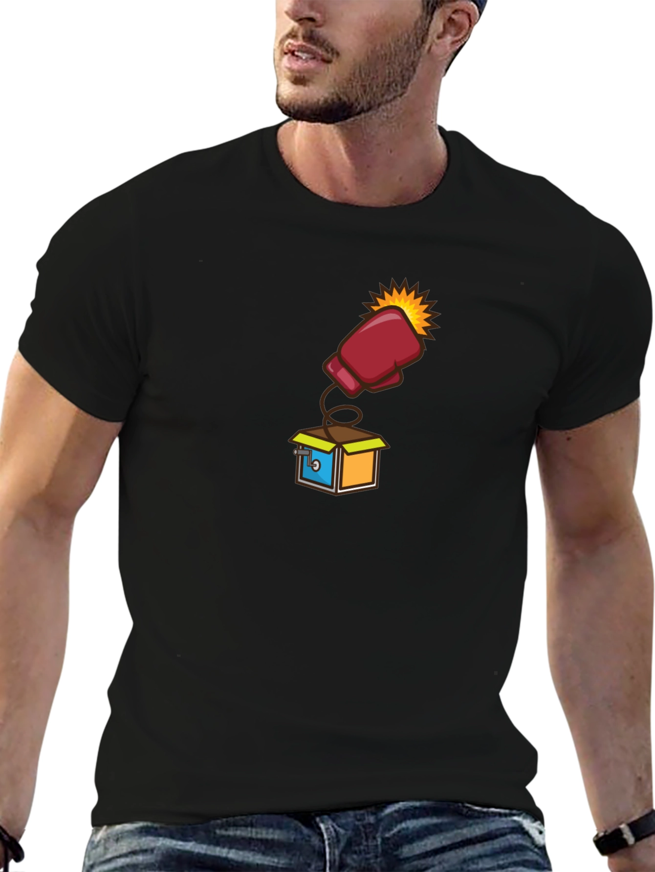 Boxing Glove Pop-Up Tee - Unexpected Fun!