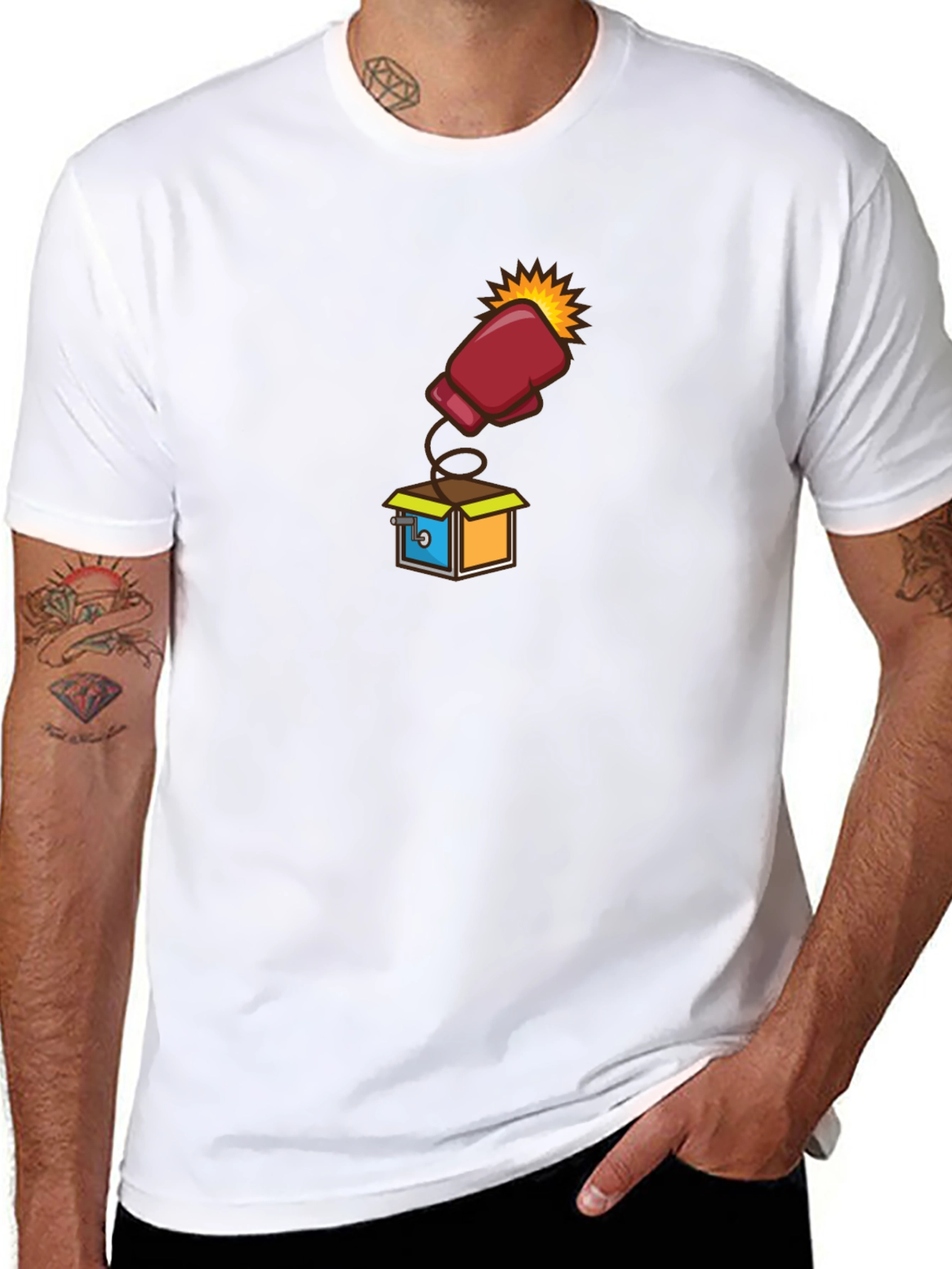 Boxing Glove Pop-Up Tee - Unexpected Fun!