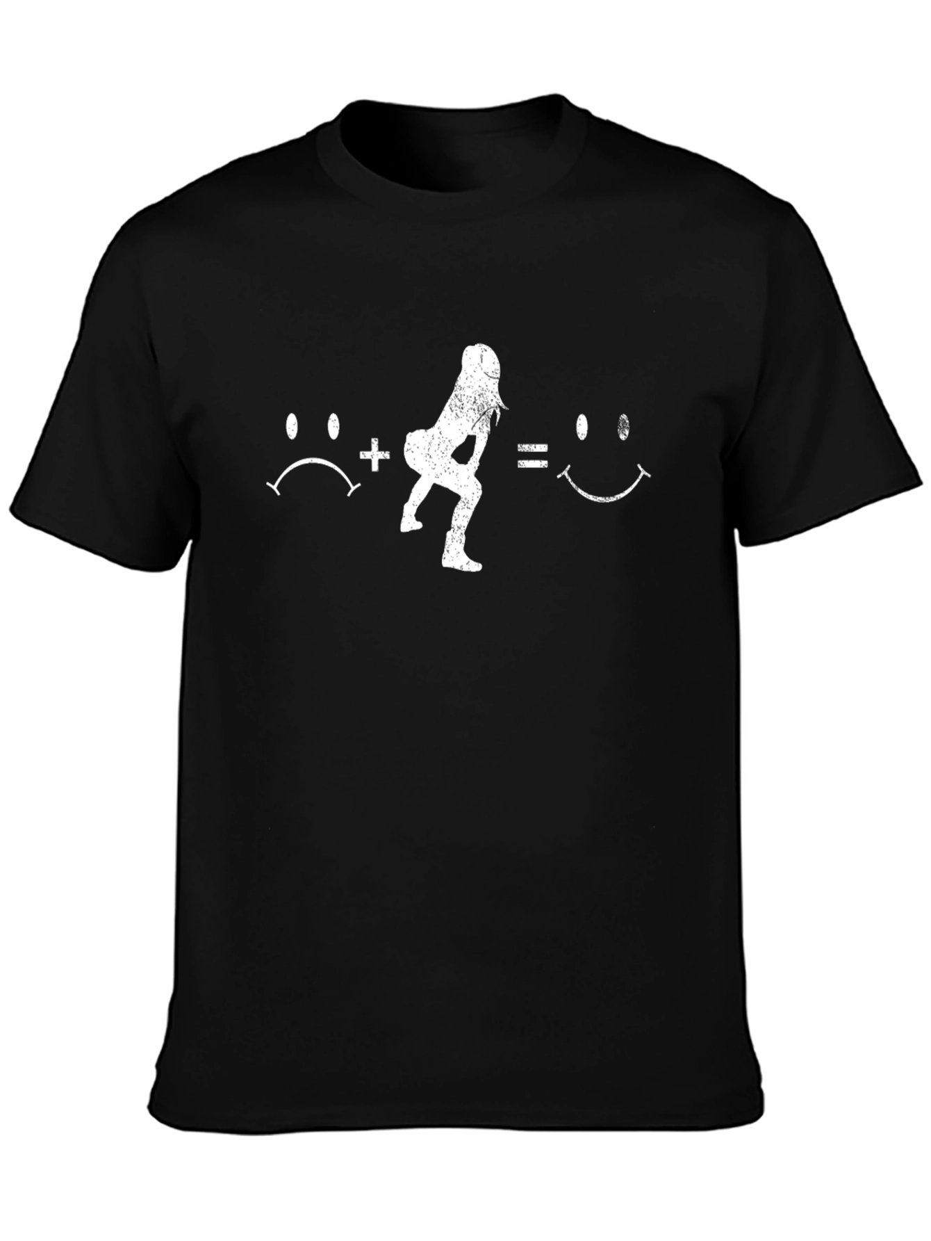Squat Motivation Graphic Tee - Black Cotton