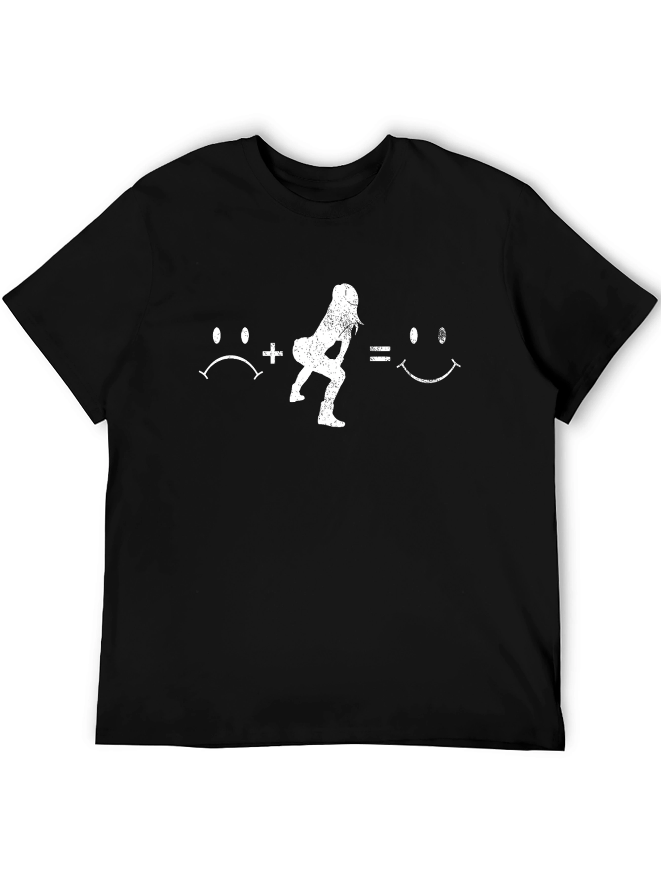 Squat Motivation Graphic Tee - Black Cotton
