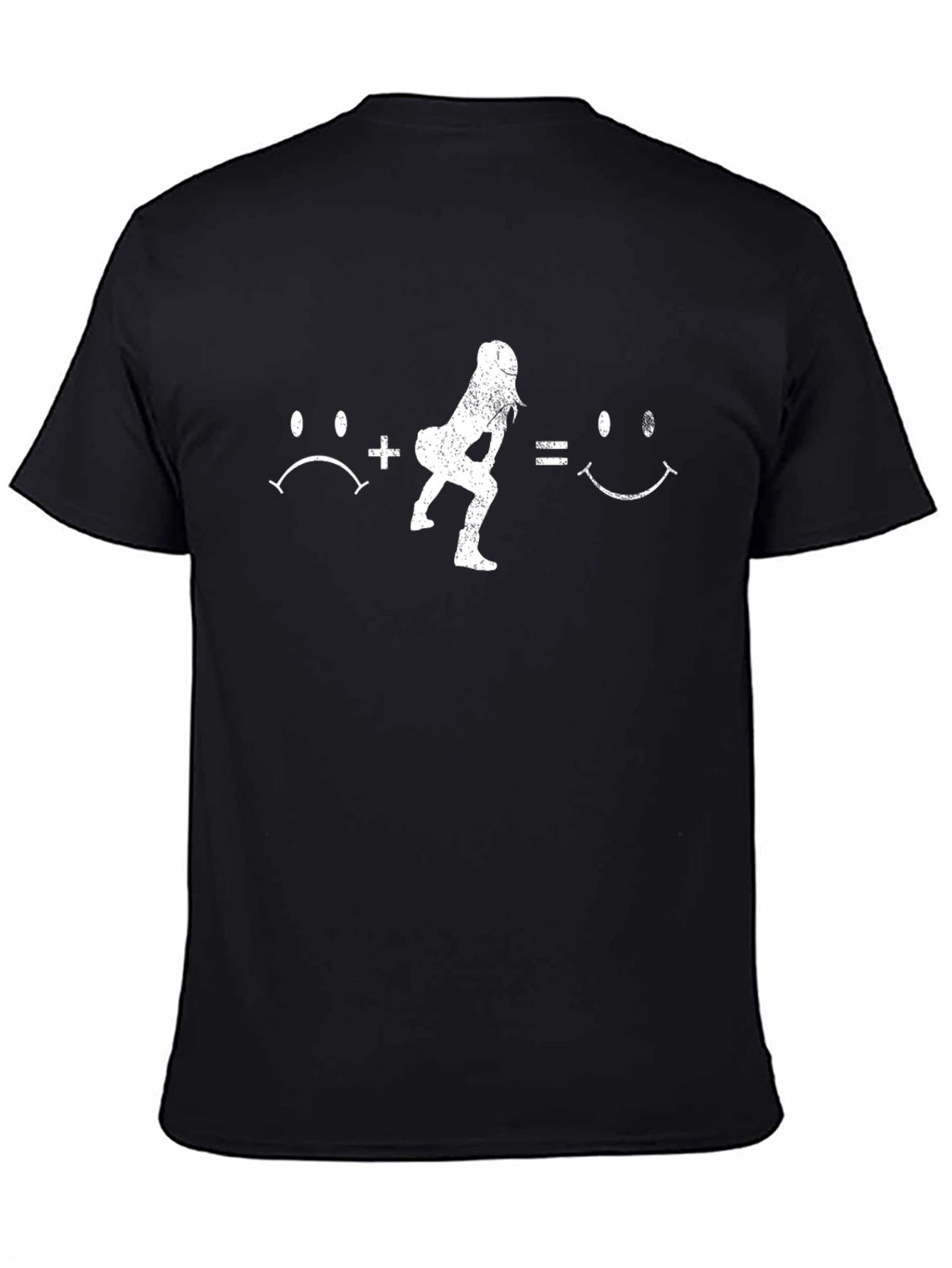 Squat Motivation Graphic Tee - Black Cotton