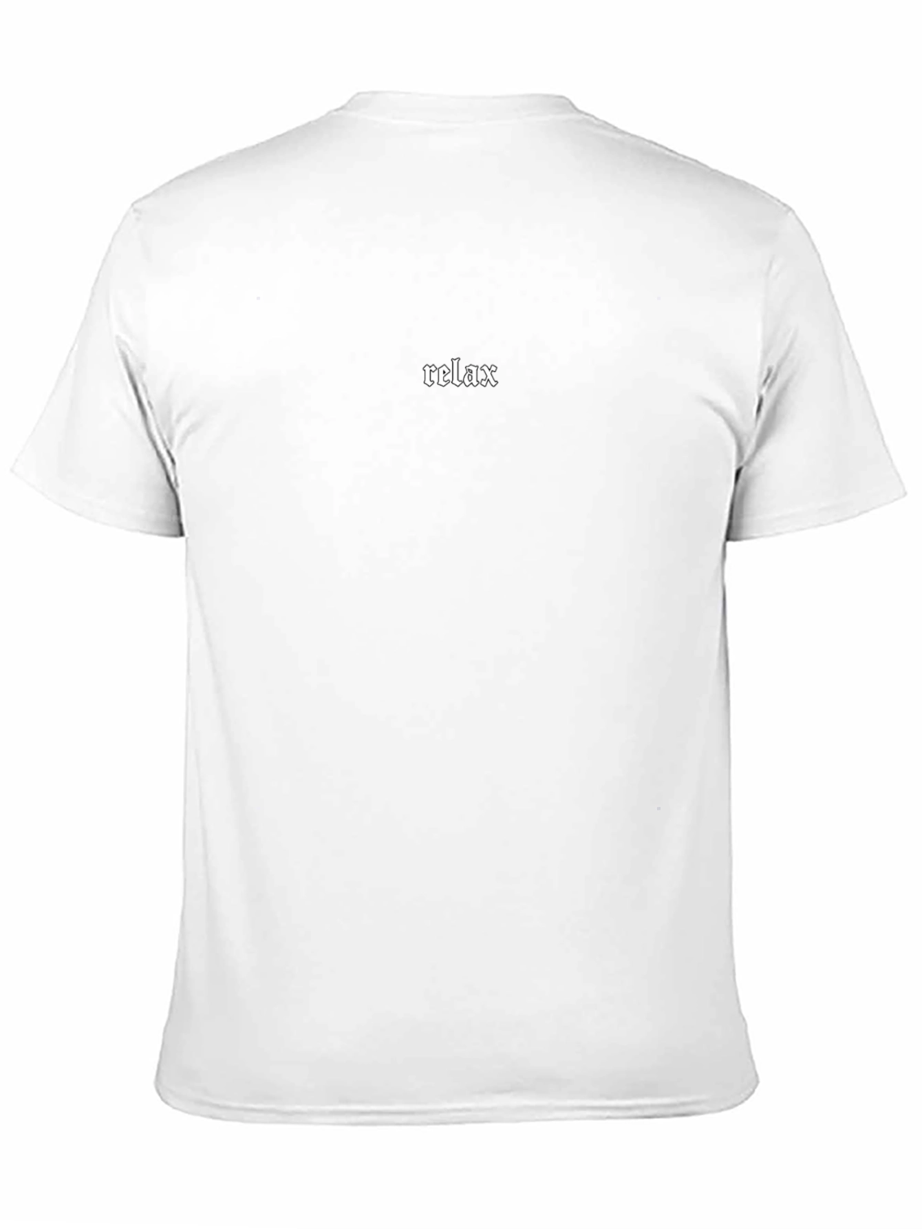 Relax Tee - Minimalist Black Cotton T-Shirt