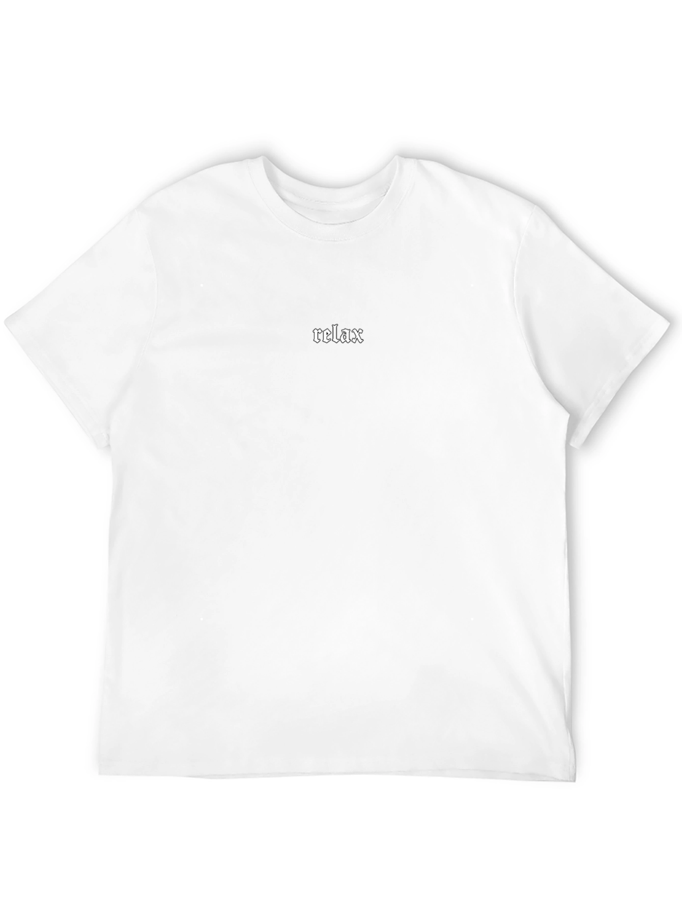 Relax Tee - Minimalist Black Cotton T-Shirt