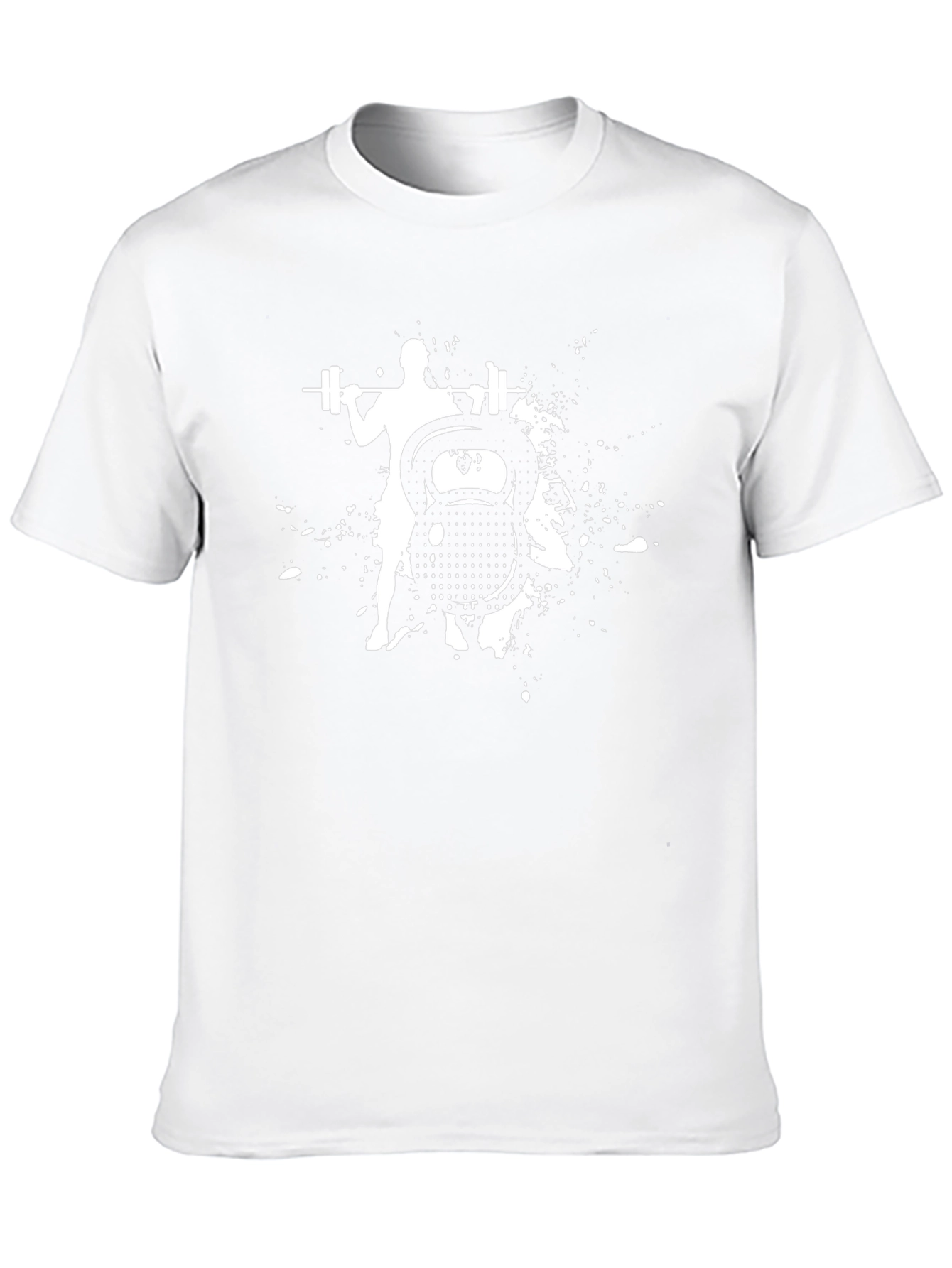 Mens Black Workout Graphic Tee