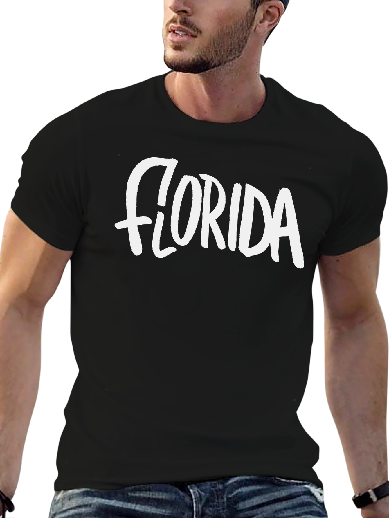 Florida Graphic Tee - Black Crewneck