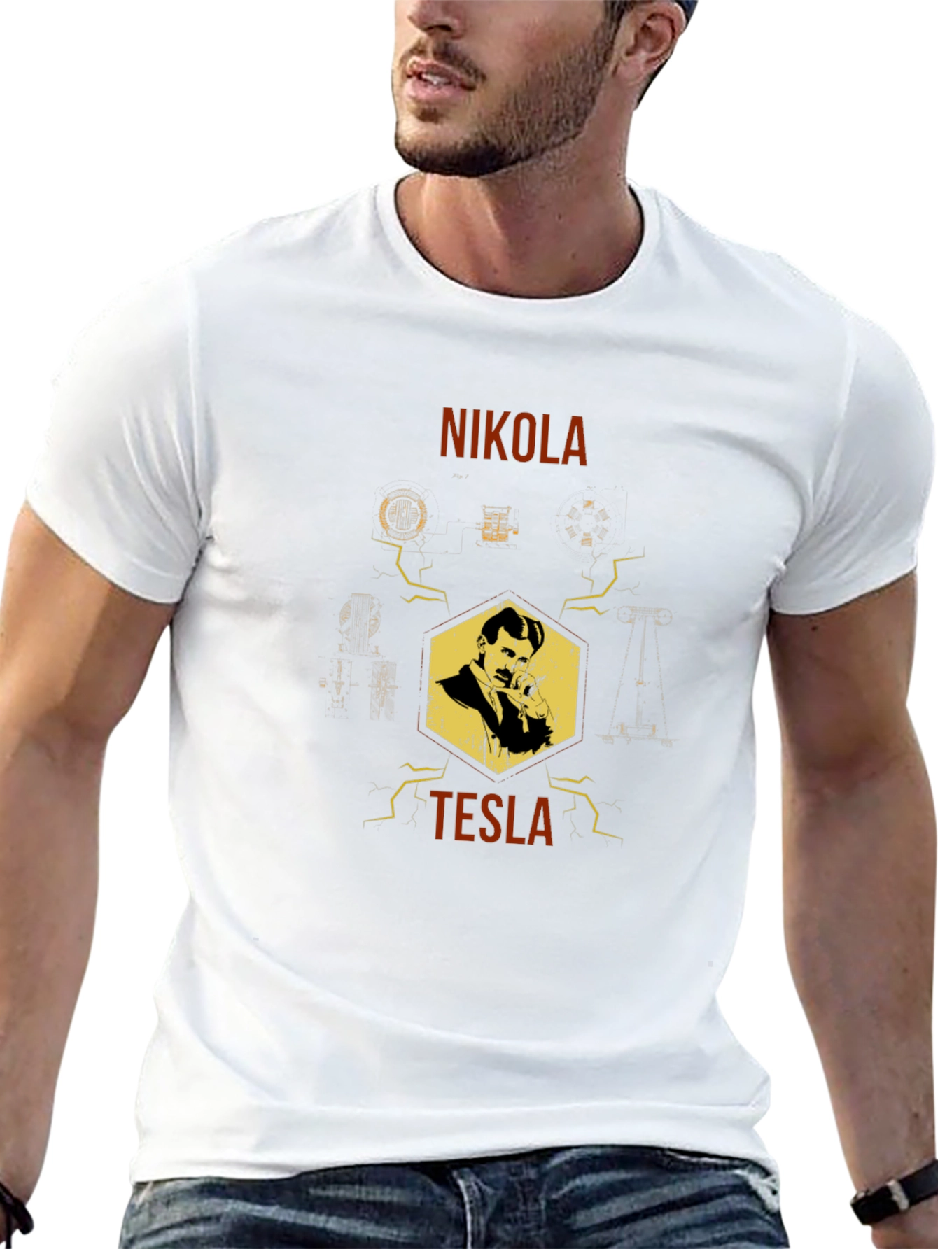 Nikola Tesla T-Shirt - Science & Inventor Tee