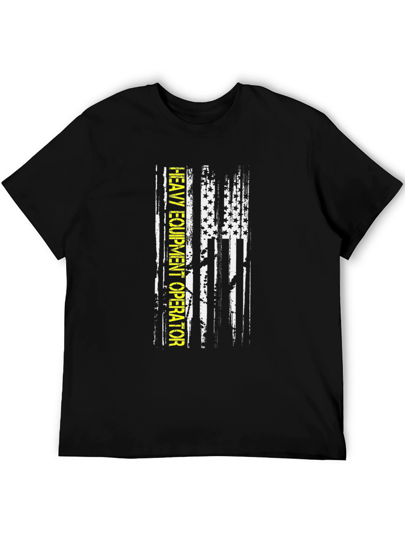 Heavy Equipment Operator T-Shirt - American Flag