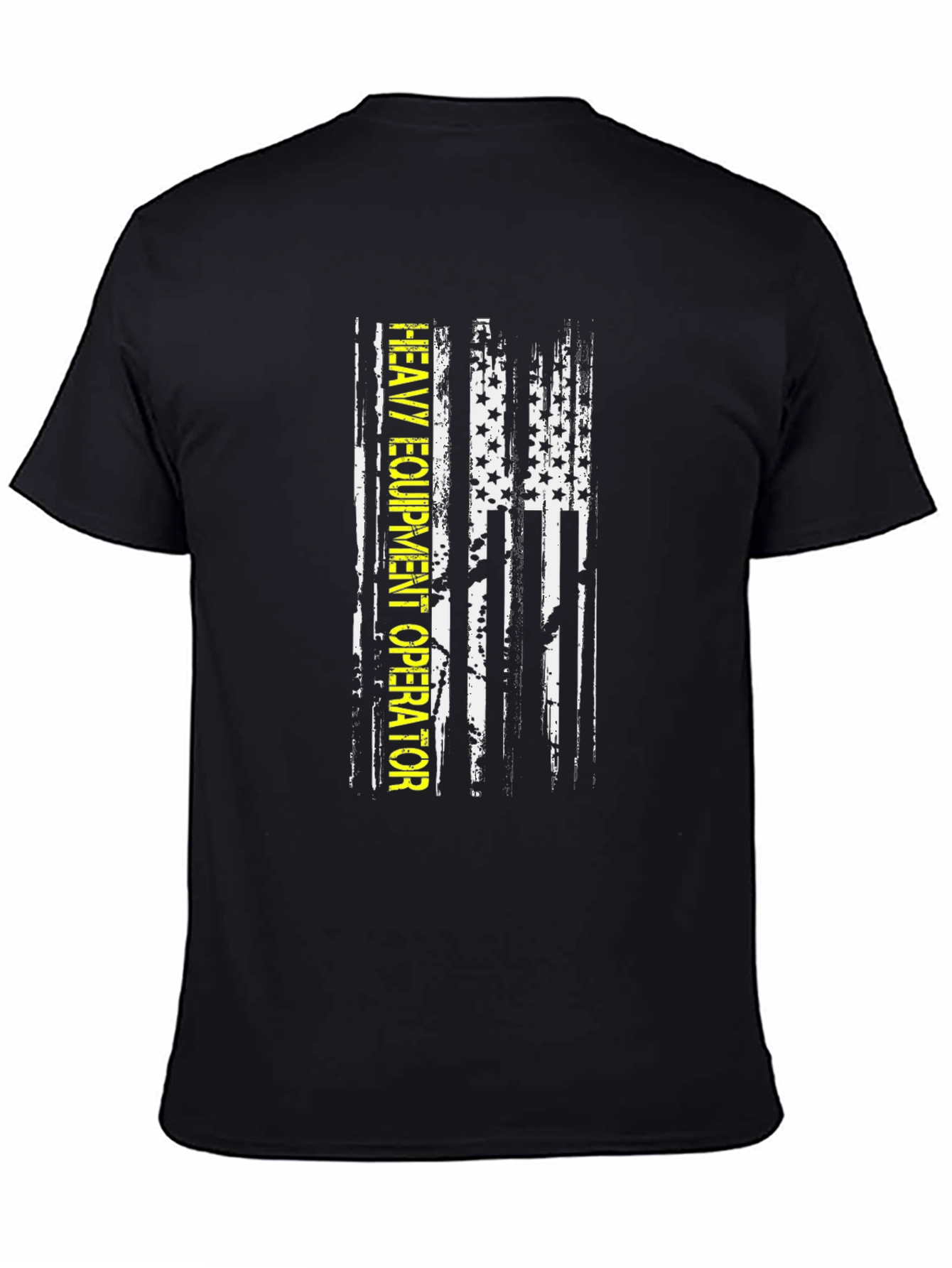 Heavy Equipment Operator T-Shirt - American Flag