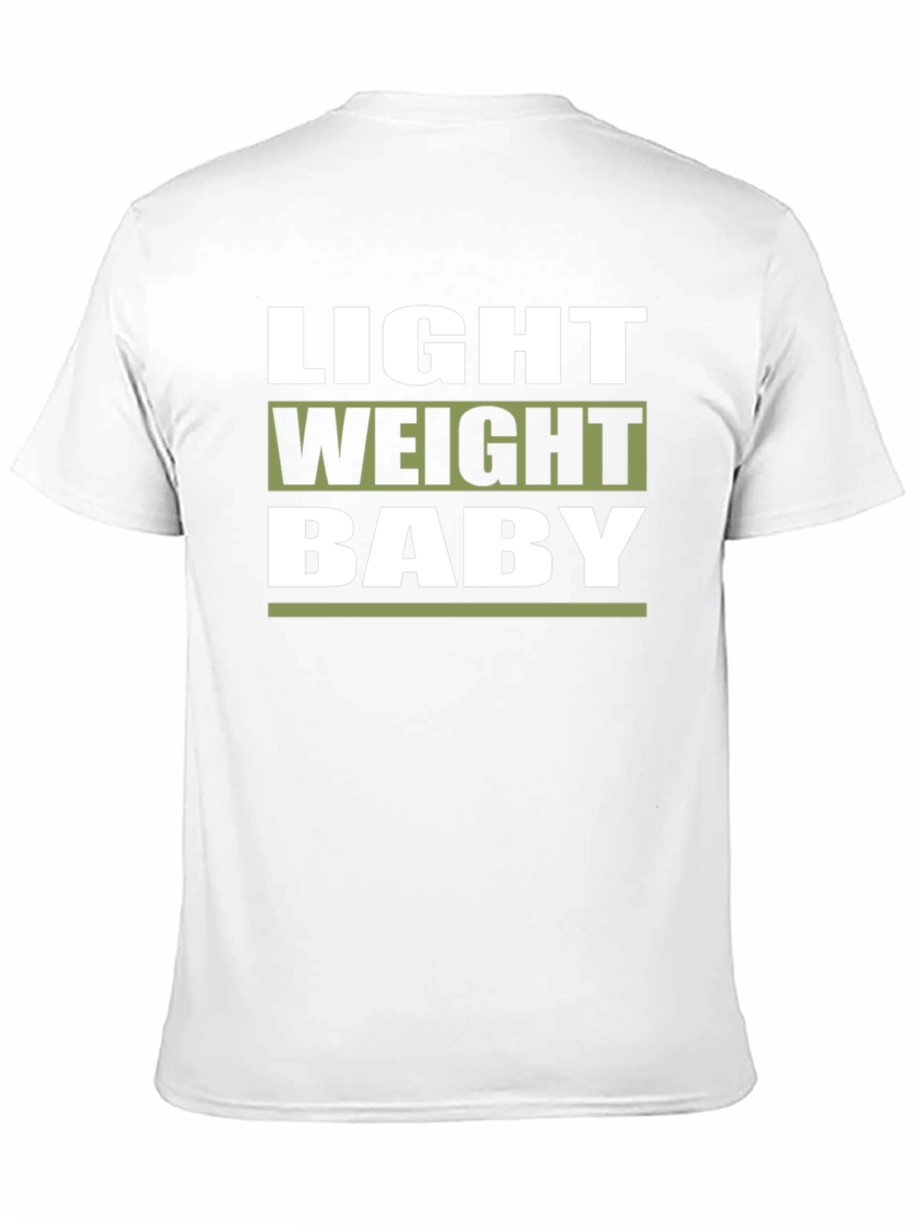Light Weight Baby T-Shirt Black Cotton Gym Motivation