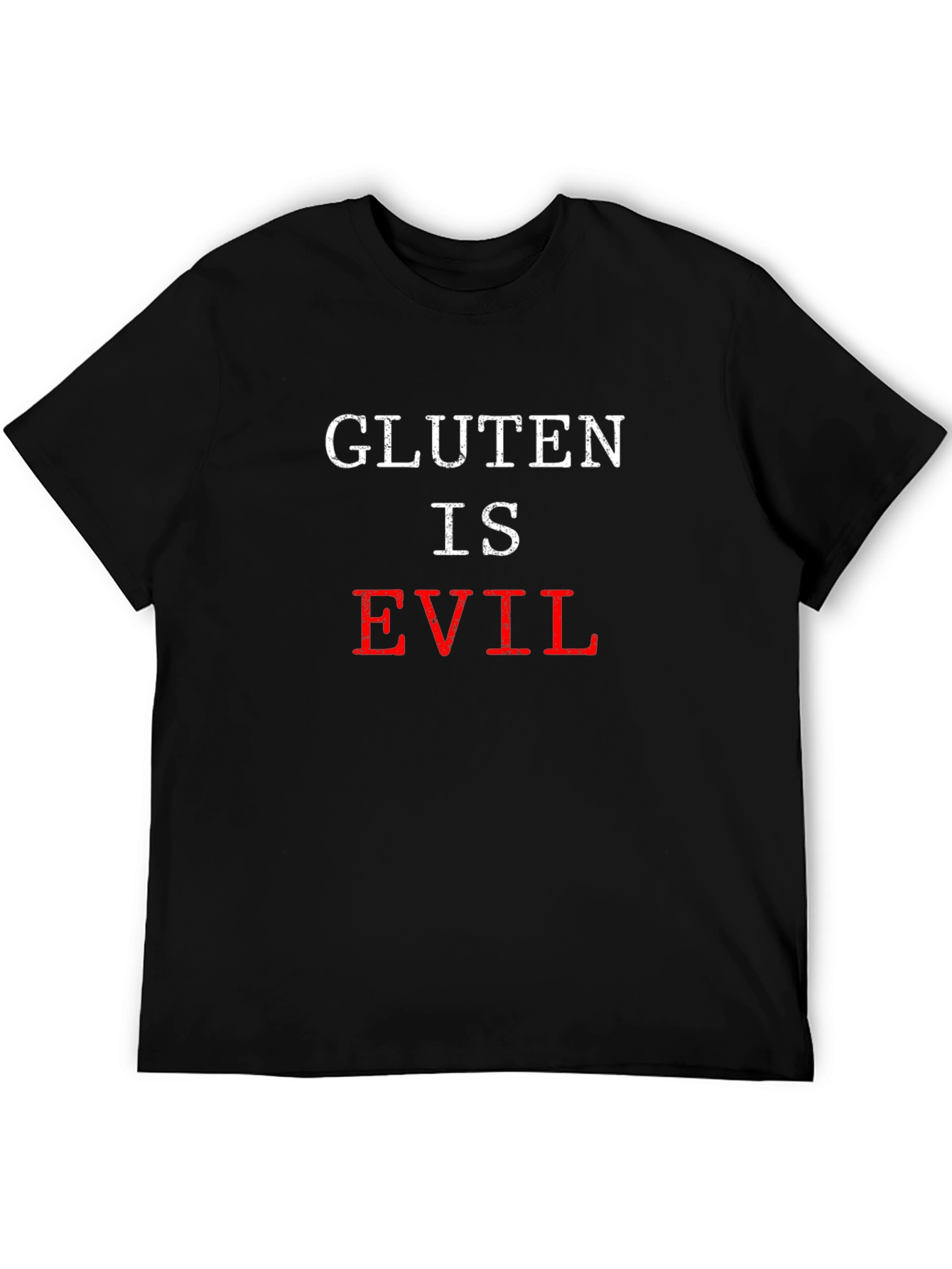 Gluten is Evil Graphic T-Shirt - Sarcastic Tee