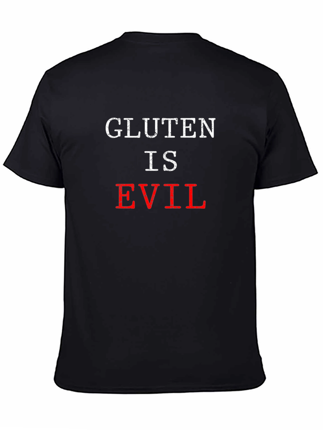 Gluten is Evil Graphic T-Shirt - Sarcastic Tee