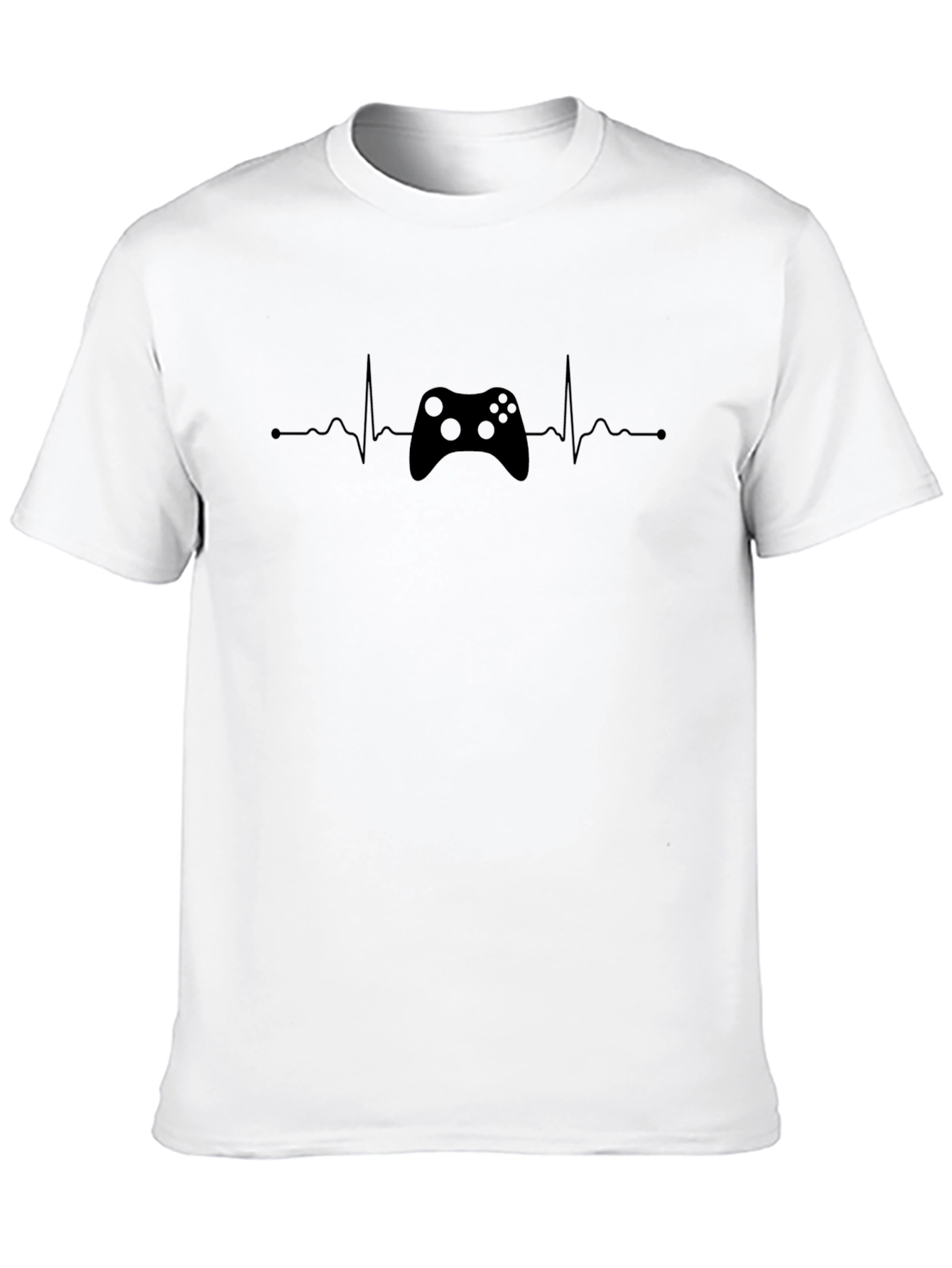 Gamer Heartbeat T-Shirt - Console Controller Design