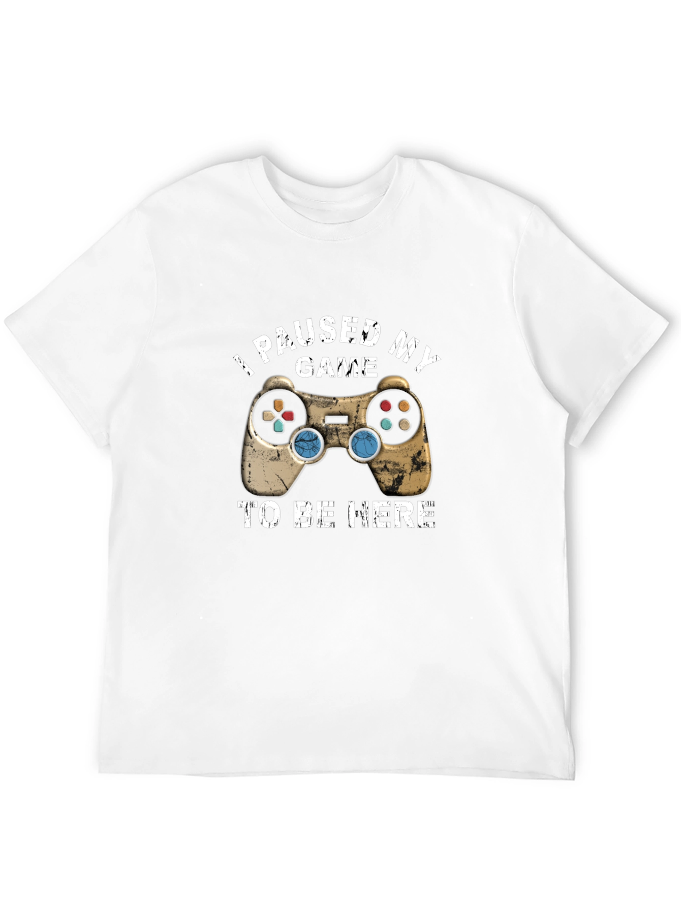 I Paused My Game To Be Here Black T-Shirt