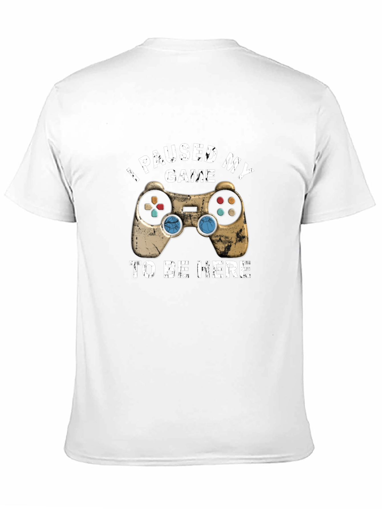 I Paused My Game To Be Here Black T-Shirt