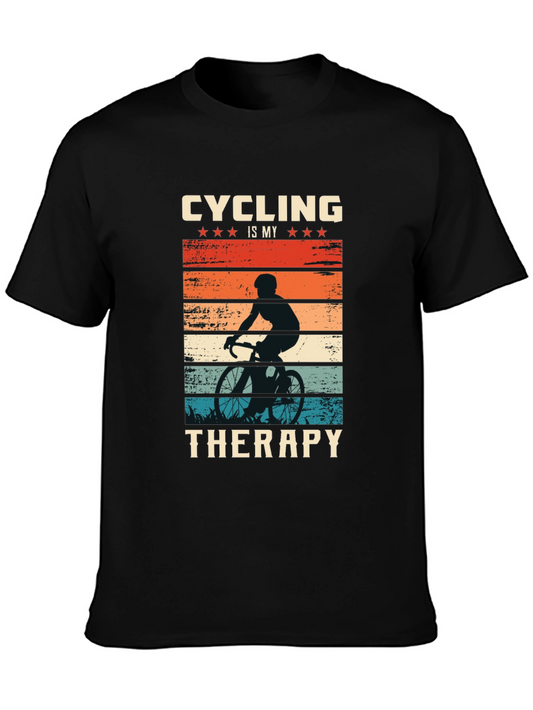 Cycling Therapy T-Shirt - Biker Design