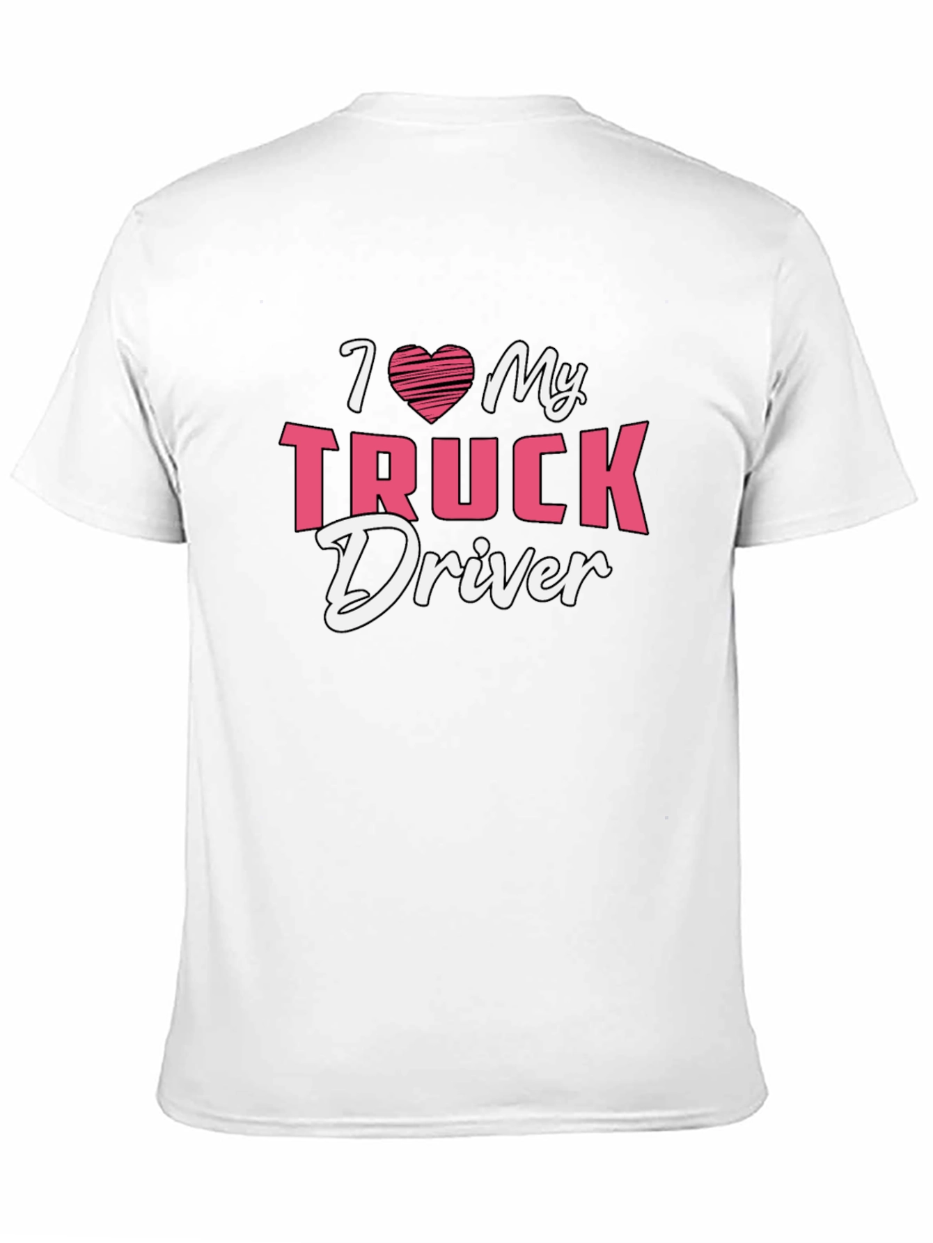 I Heart My Truck Driver Tee - Black