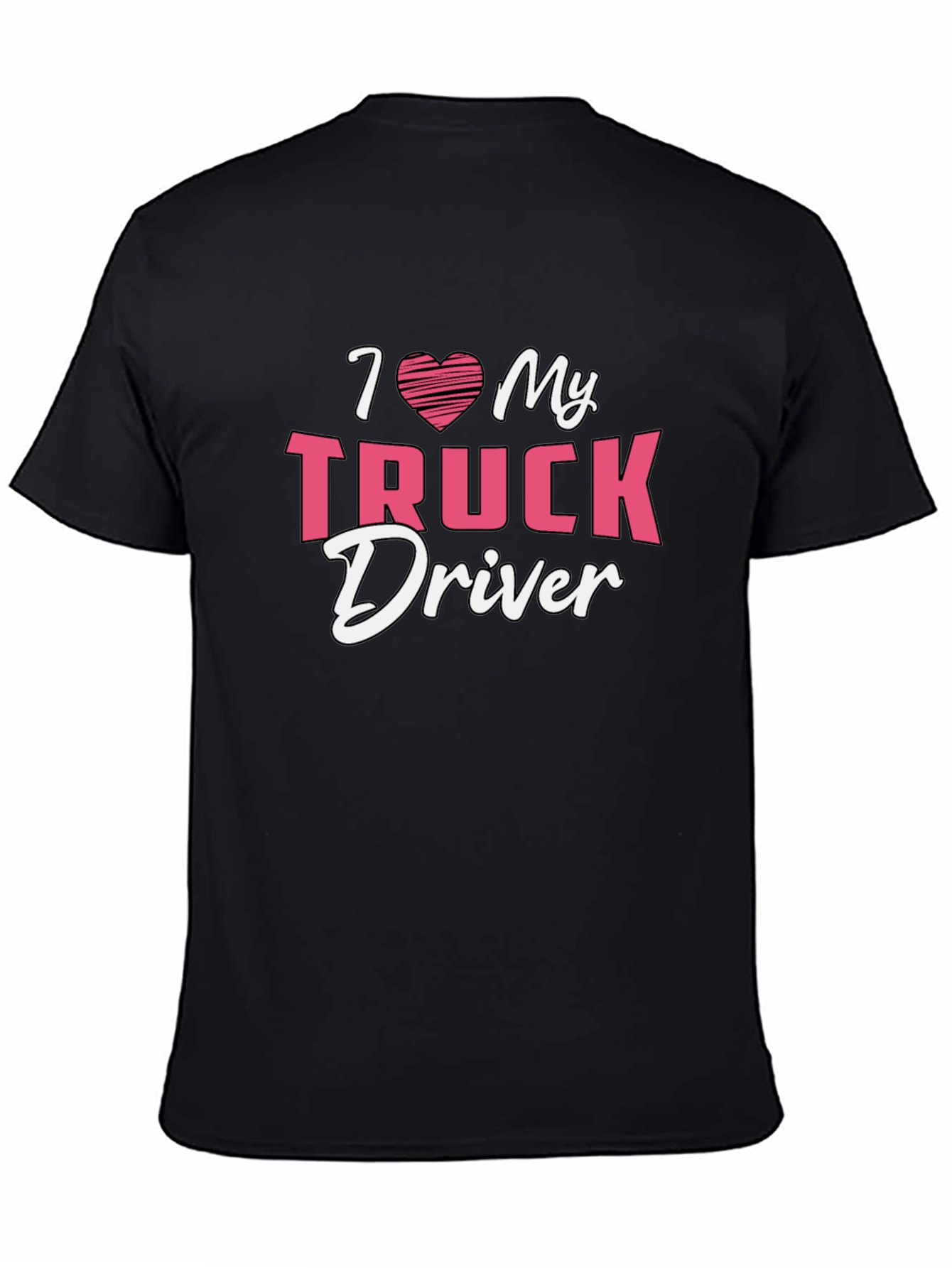 I Heart My Truck Driver Tee - Black