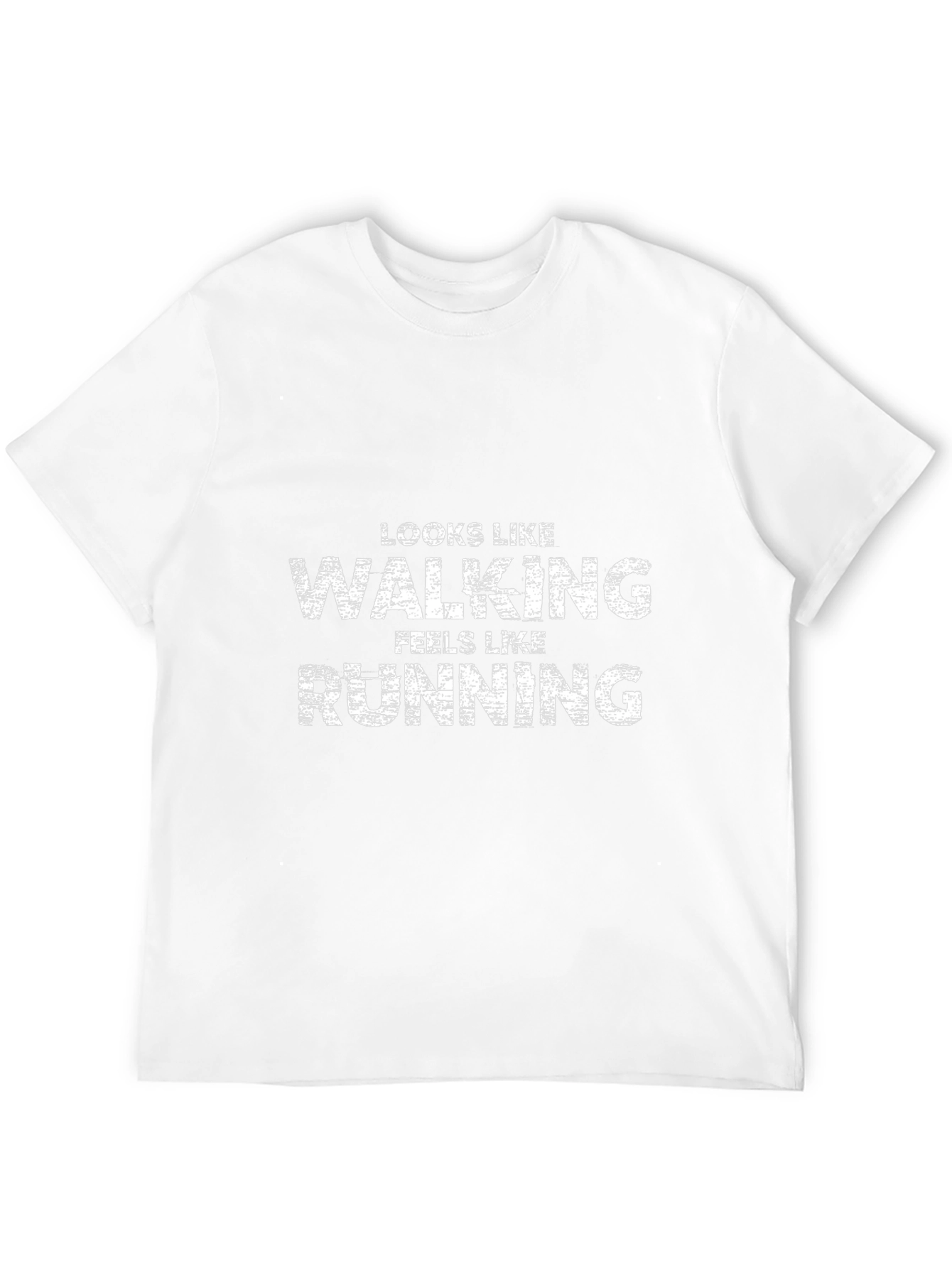 Funny Walking Feels Like Running Black T-Shirt