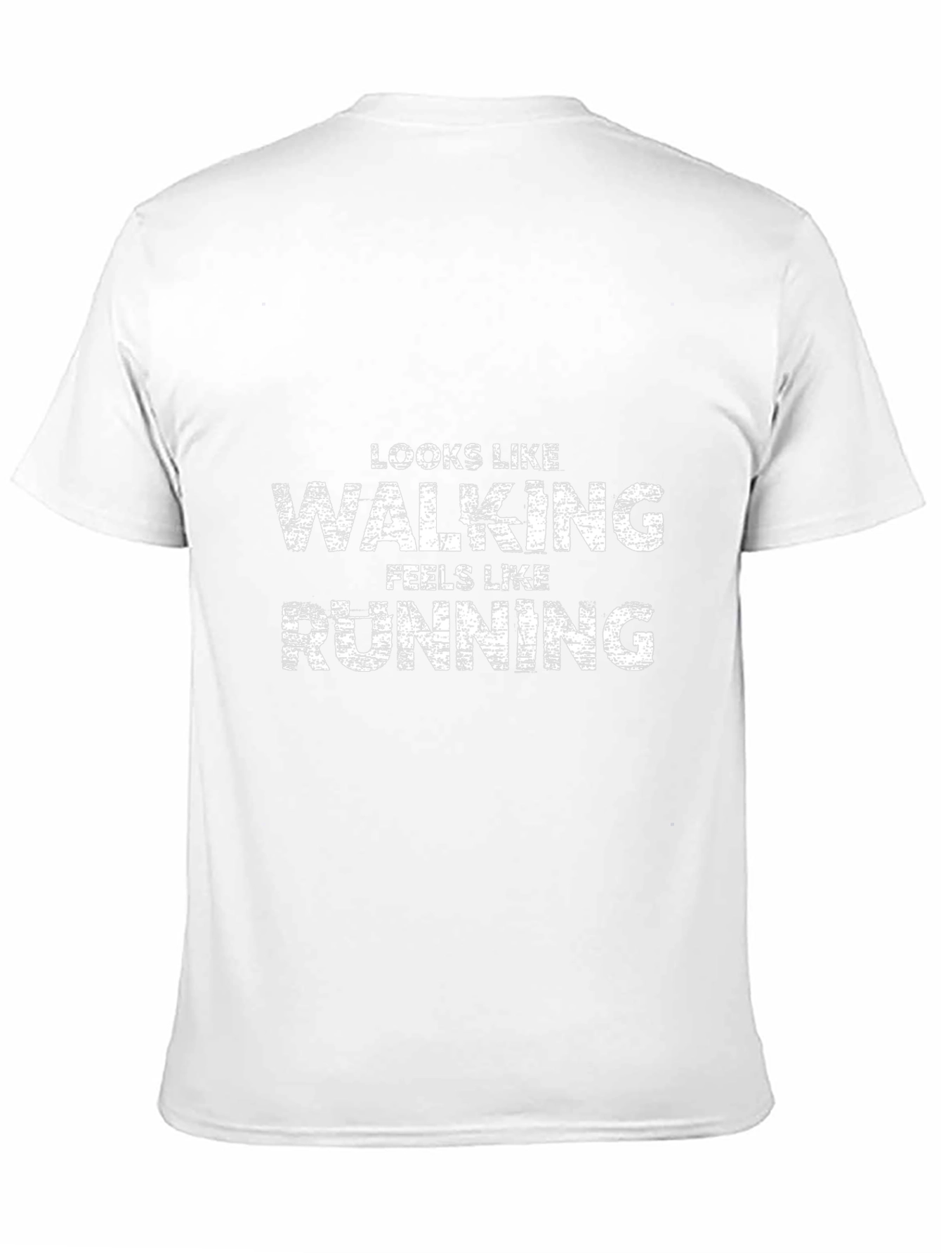 Funny Walking Feels Like Running Black T-Shirt
