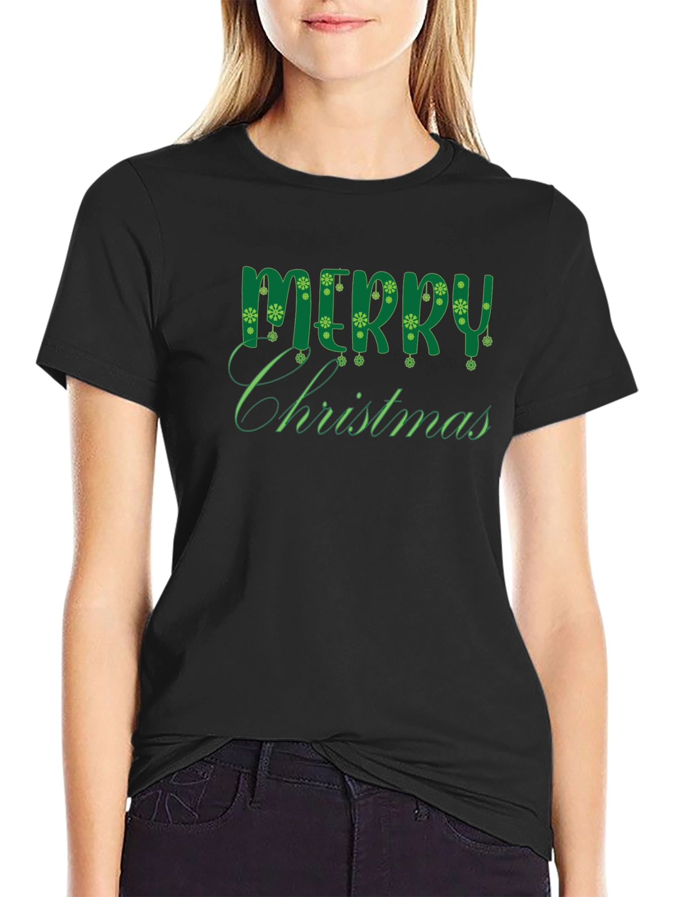 Merry Christmas Graphic Tee - Holiday Season Apparel