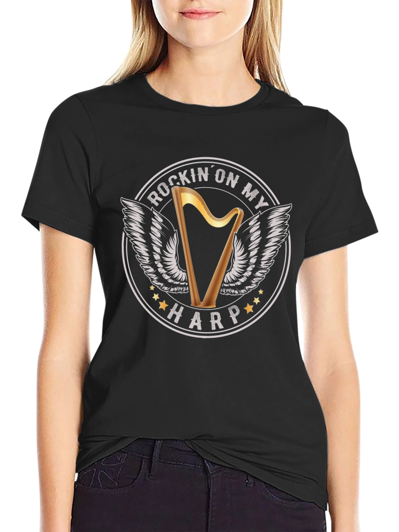 Rockin On My Harp Graphic T-Shirt