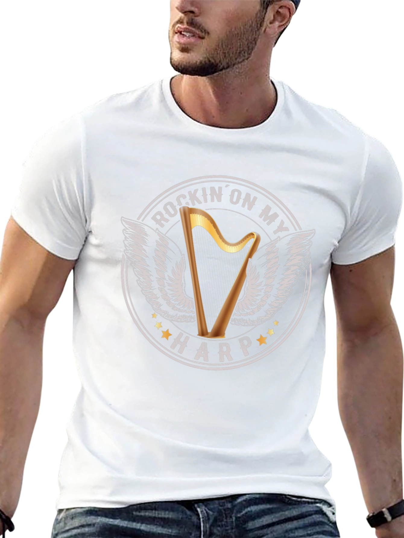 Rockin On My Harp Graphic T-Shirt