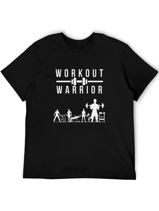 Workout Warrior Graphic T-Shirt - Gym Motivation Tee