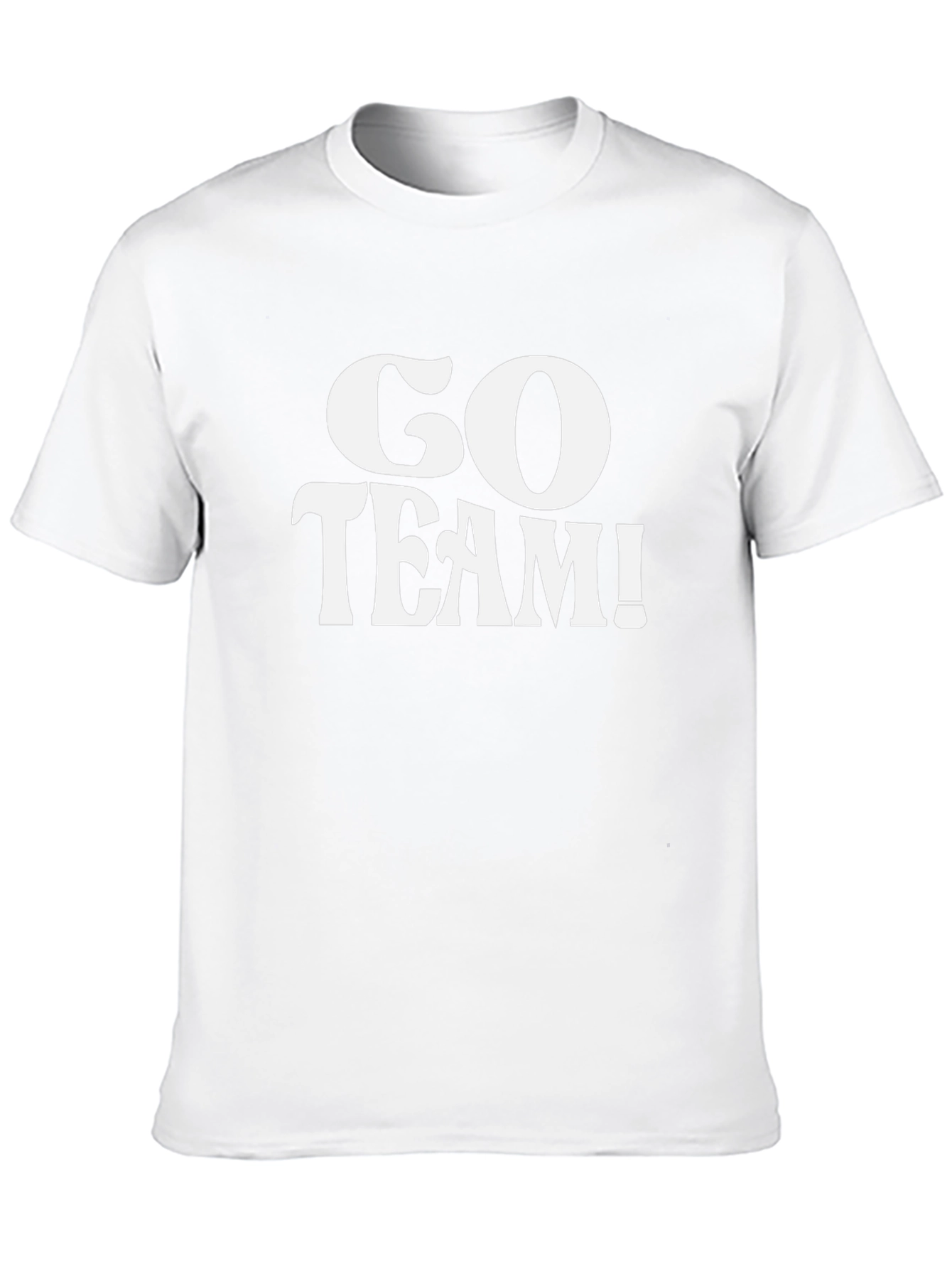Go Team! Graphic Tee - Black Cotton T-Shirt