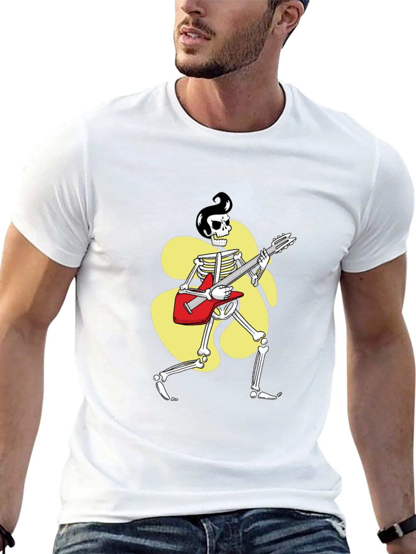 Skeleton Rocker Black T-Shirt