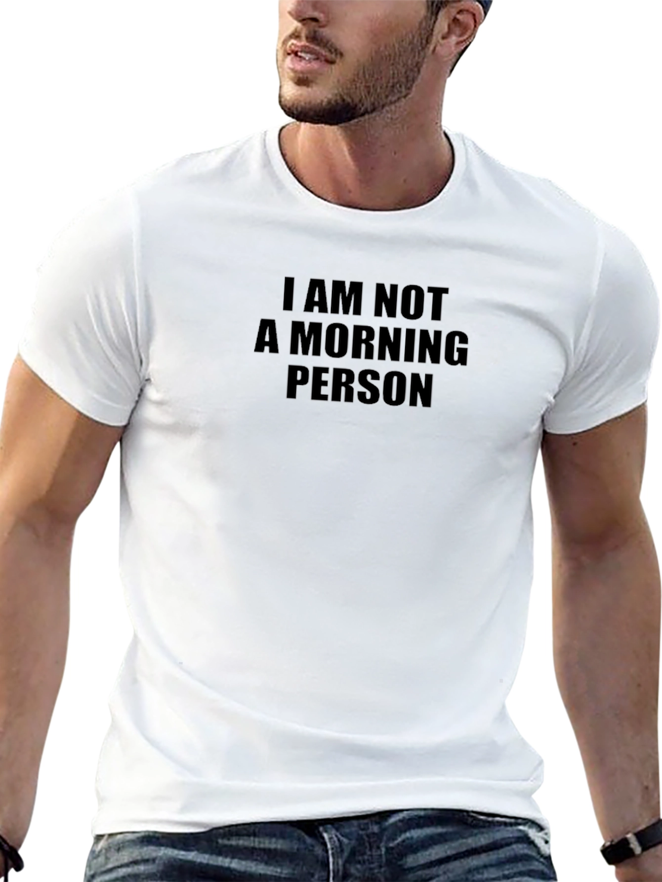 I Am Not A Morning Person Black T-Shirt