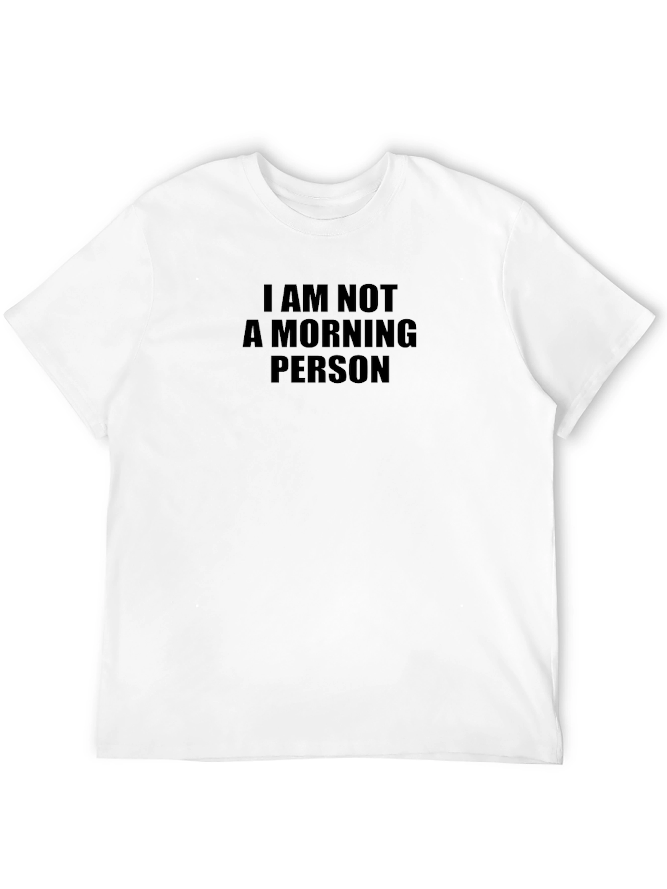 I Am Not A Morning Person Black T-Shirt