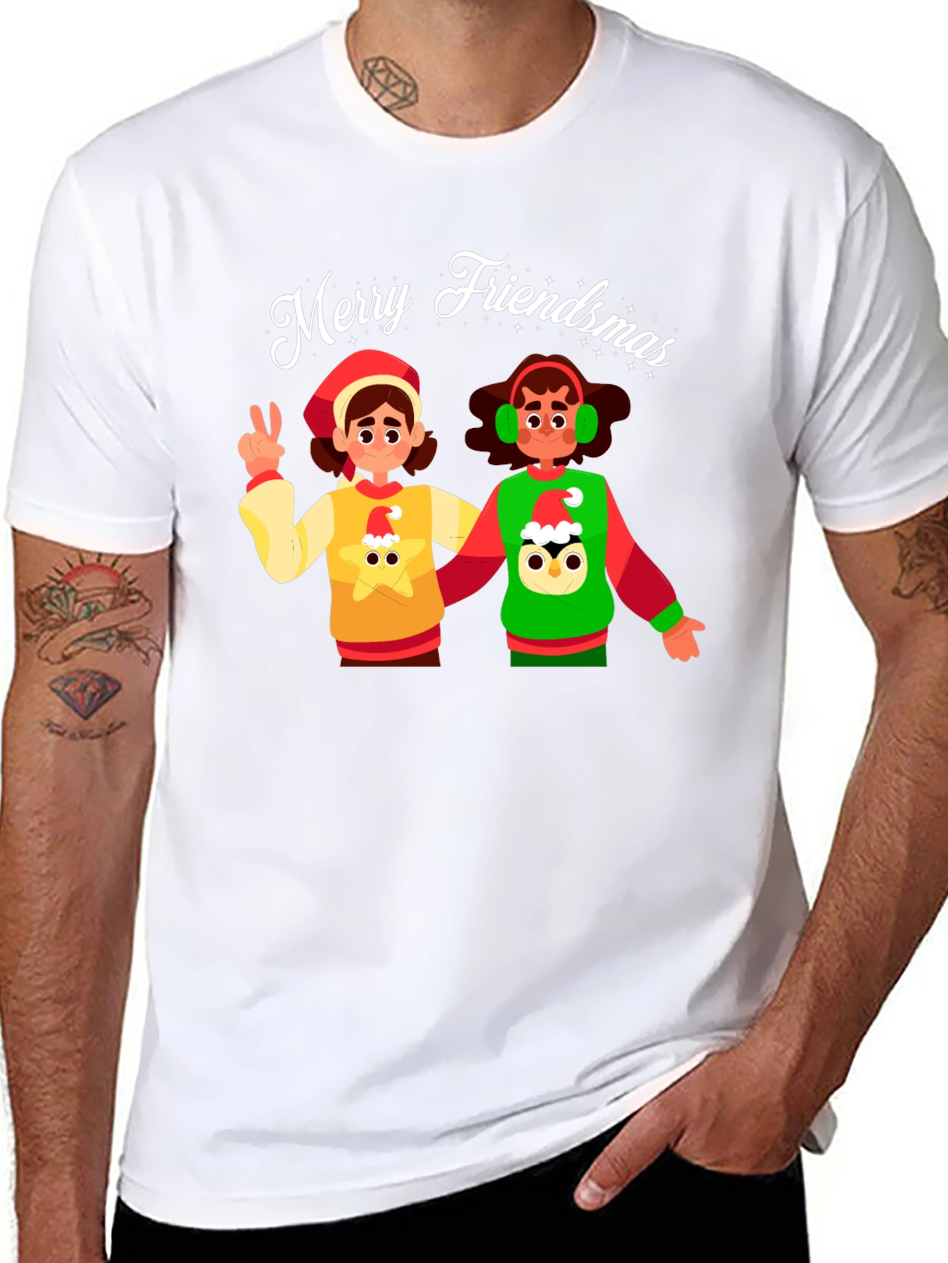 Merry Friendsmas Graphic T-Shirt