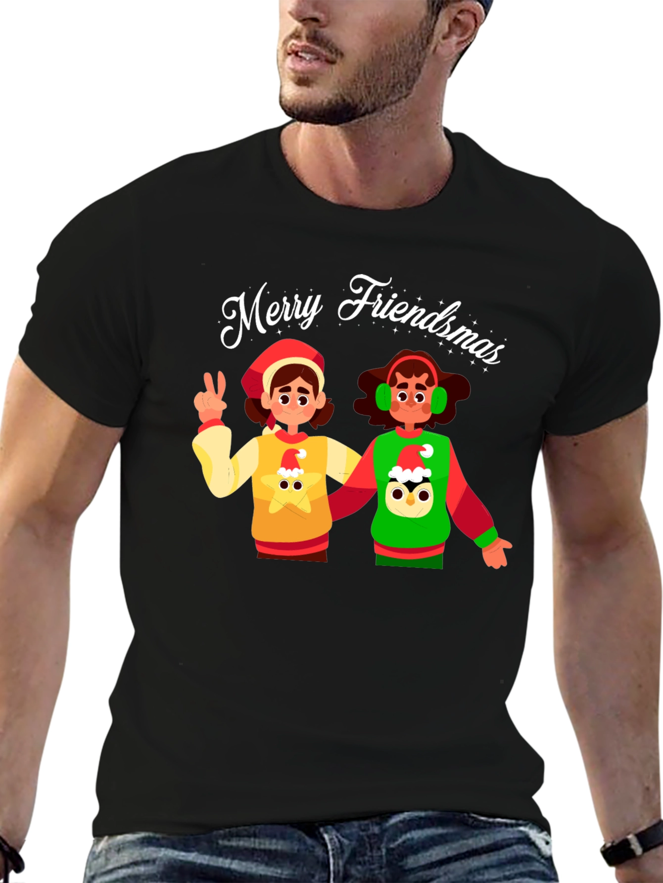 Merry Friendsmas Graphic T-Shirt