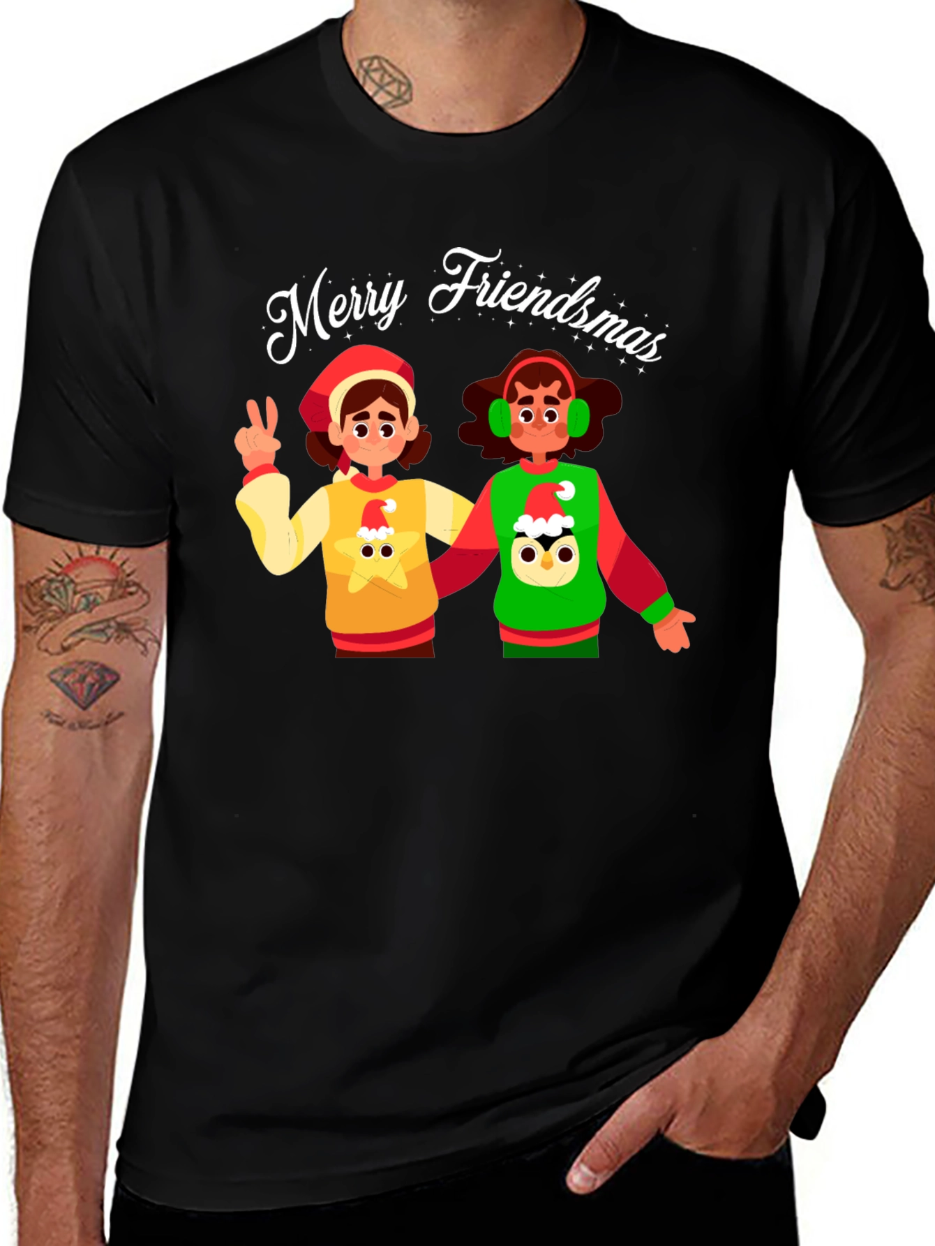 Merry Friendsmas Graphic T-Shirt