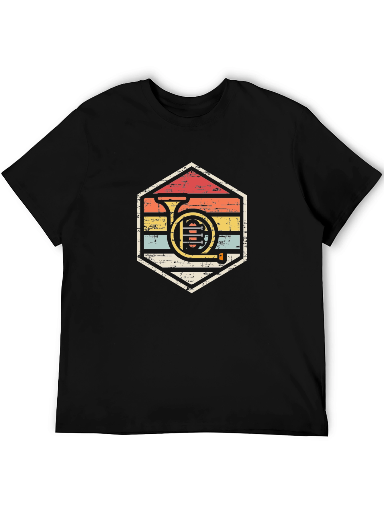 Retro French Horn T-Shirt