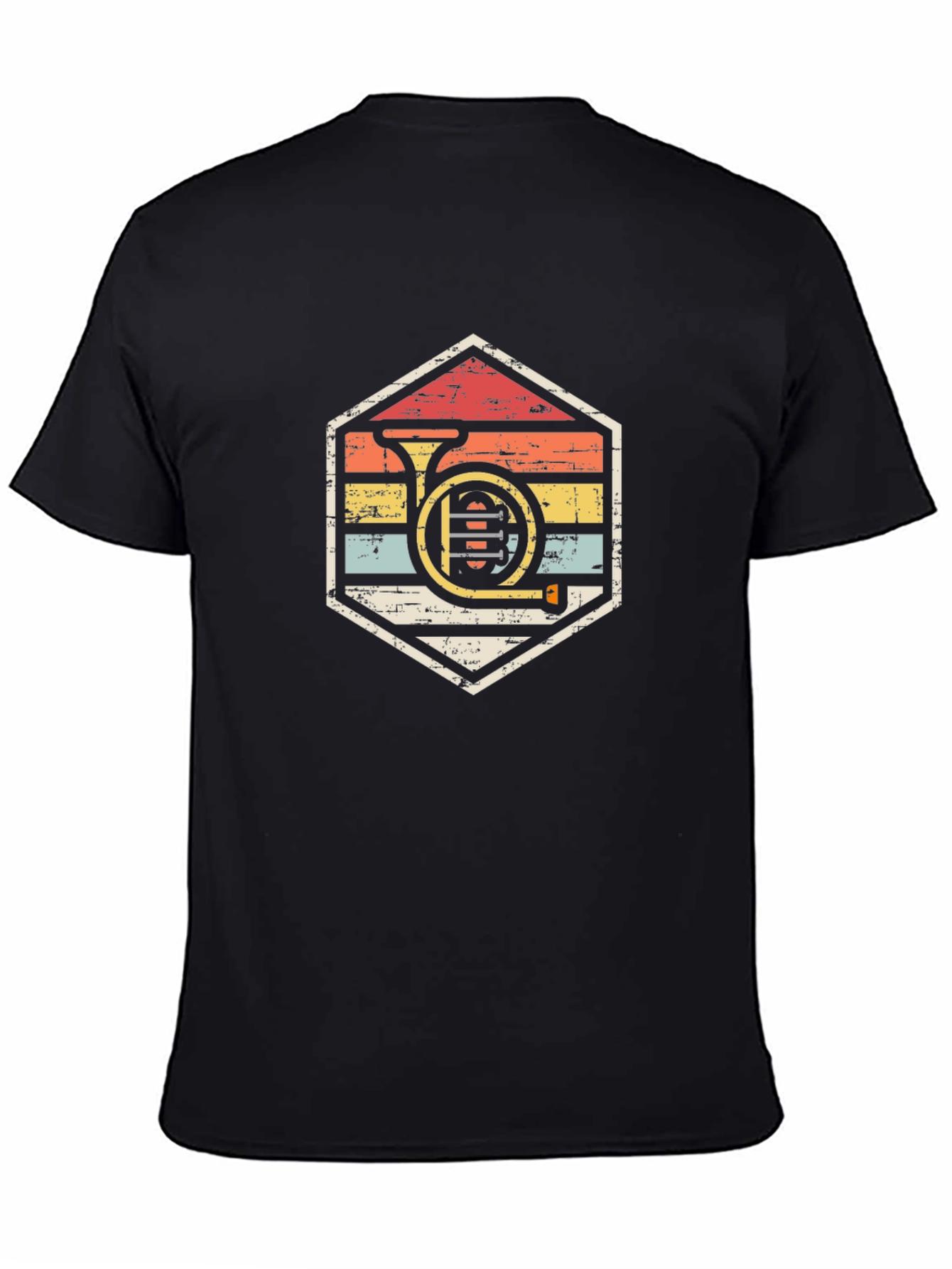 Retro French Horn T-Shirt