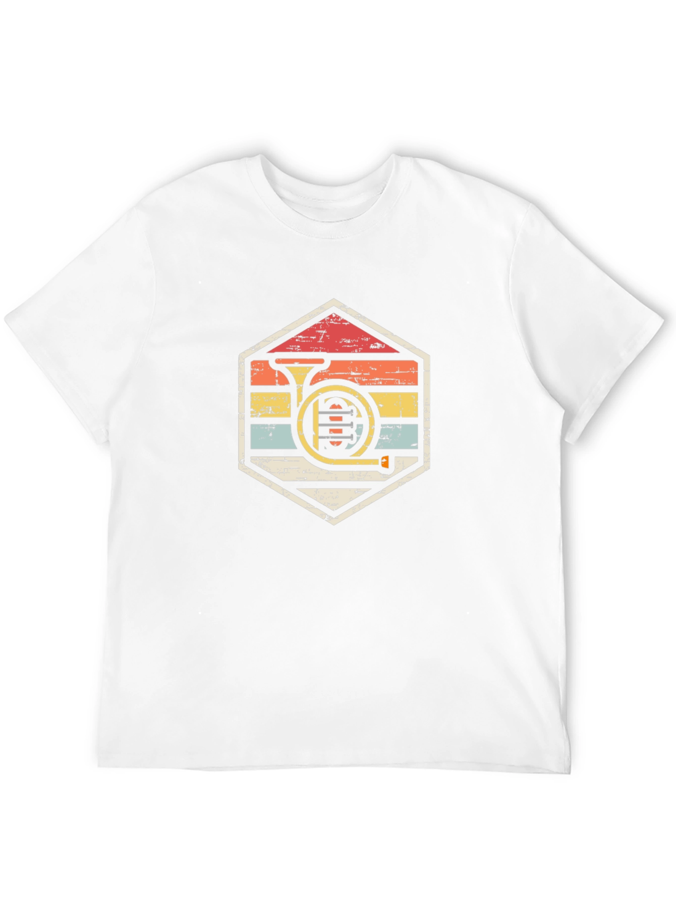 Retro French Horn T-Shirt