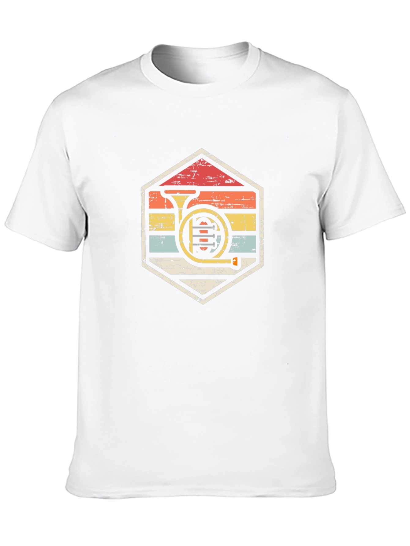 Retro French Horn T-Shirt