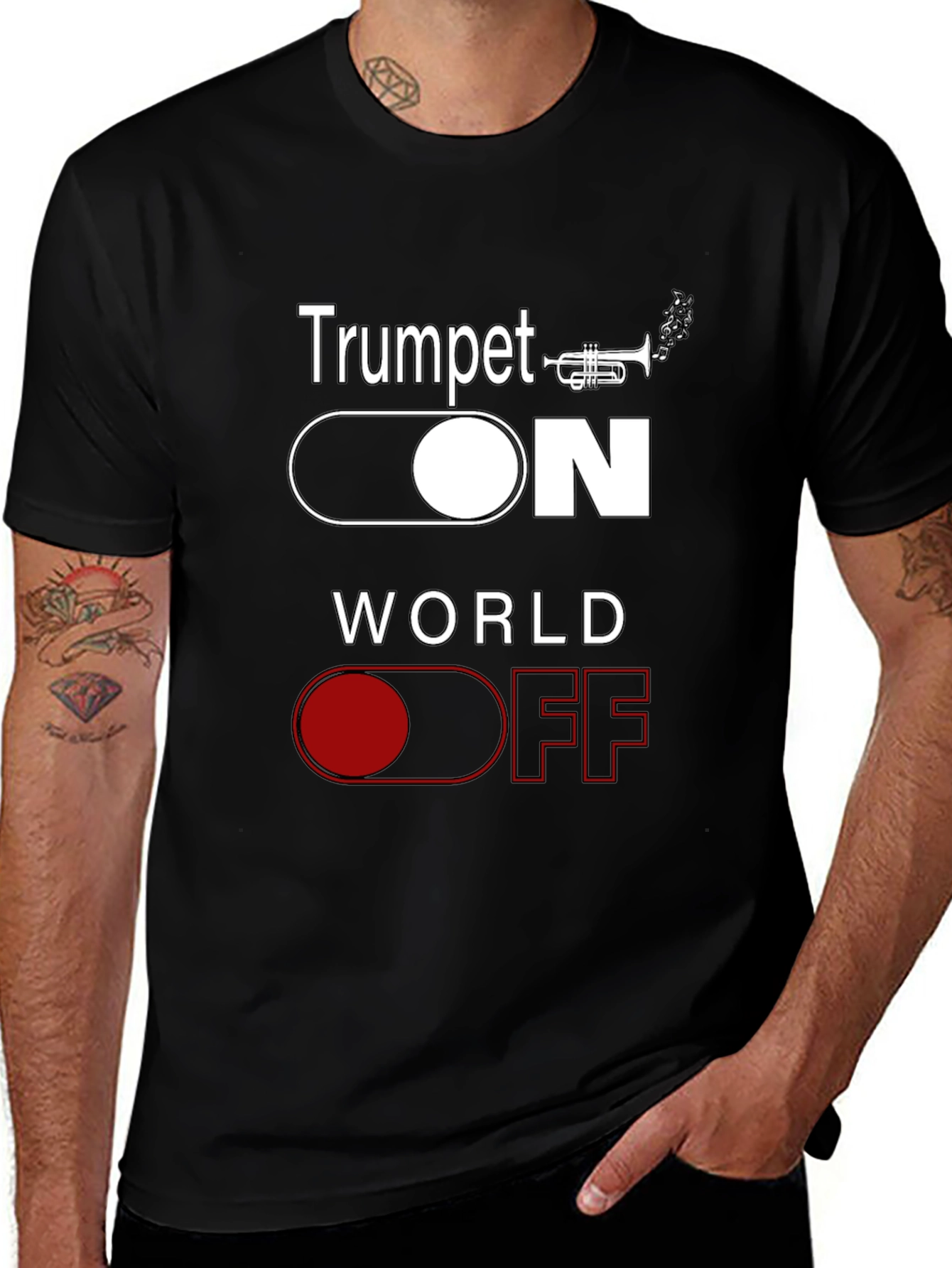 Trumpet On World Off T-Shirt