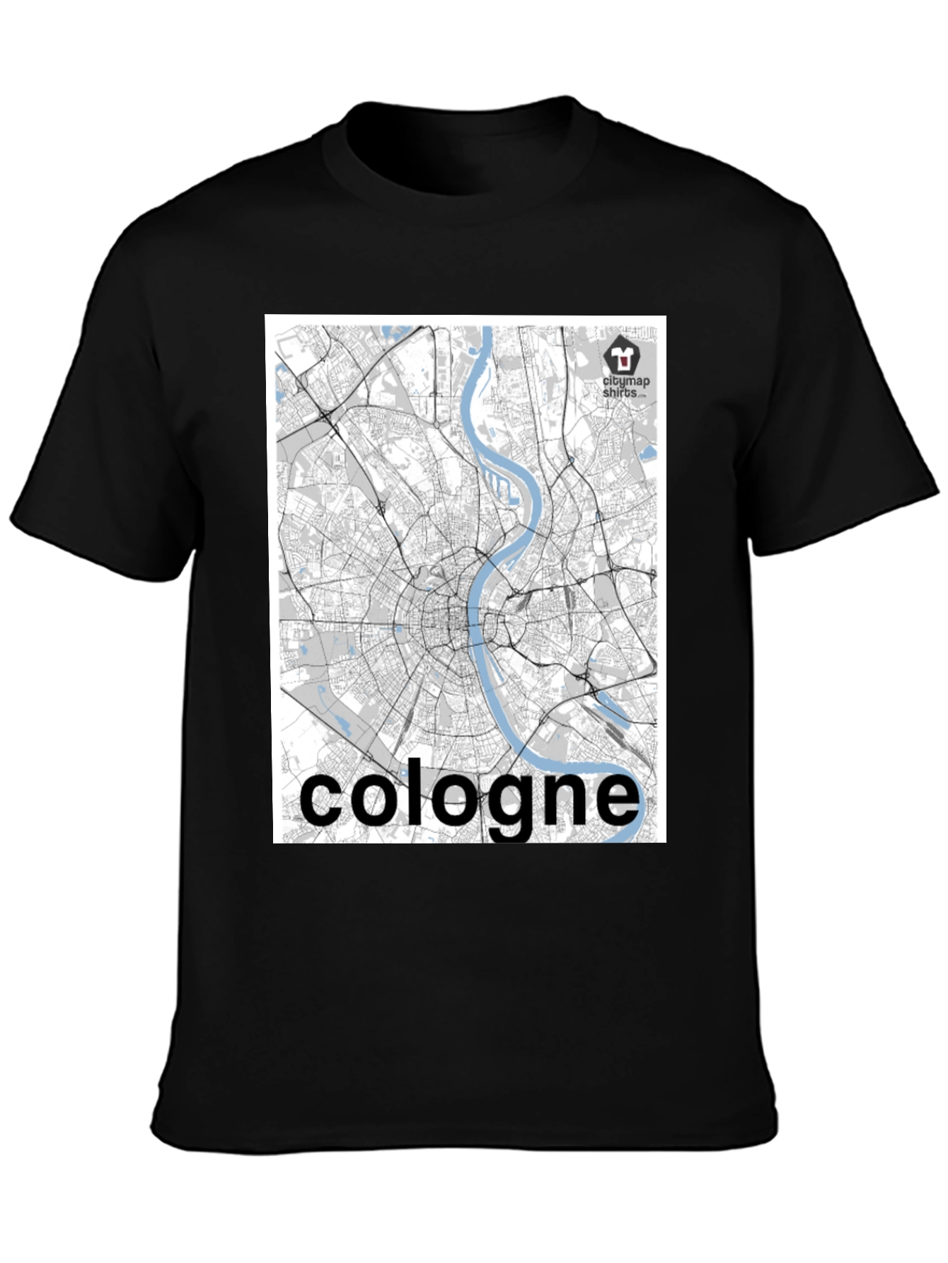 Cologne Map T-Shirt - Cityscape Design