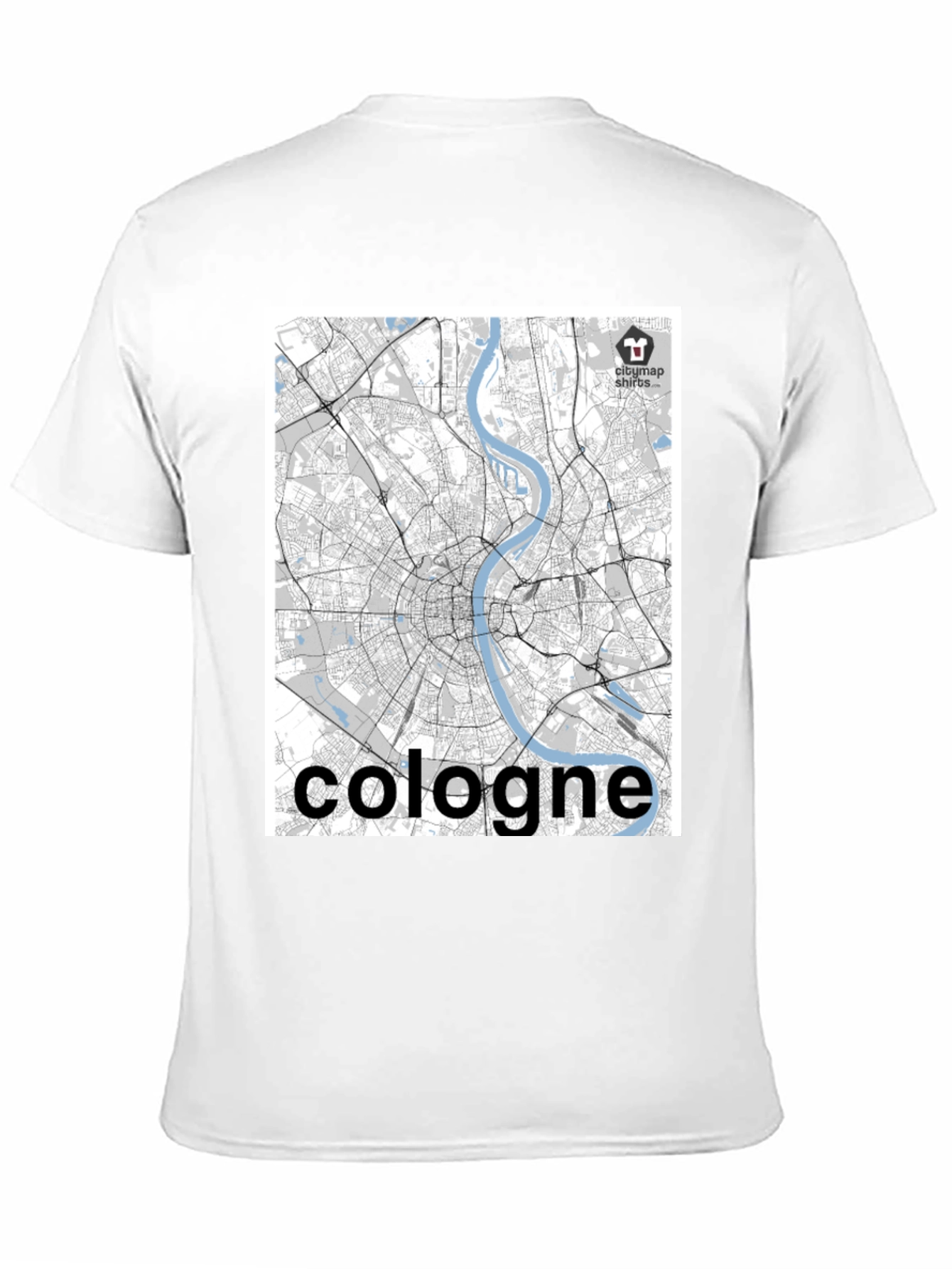 Cologne Map T-Shirt - Cityscape Design