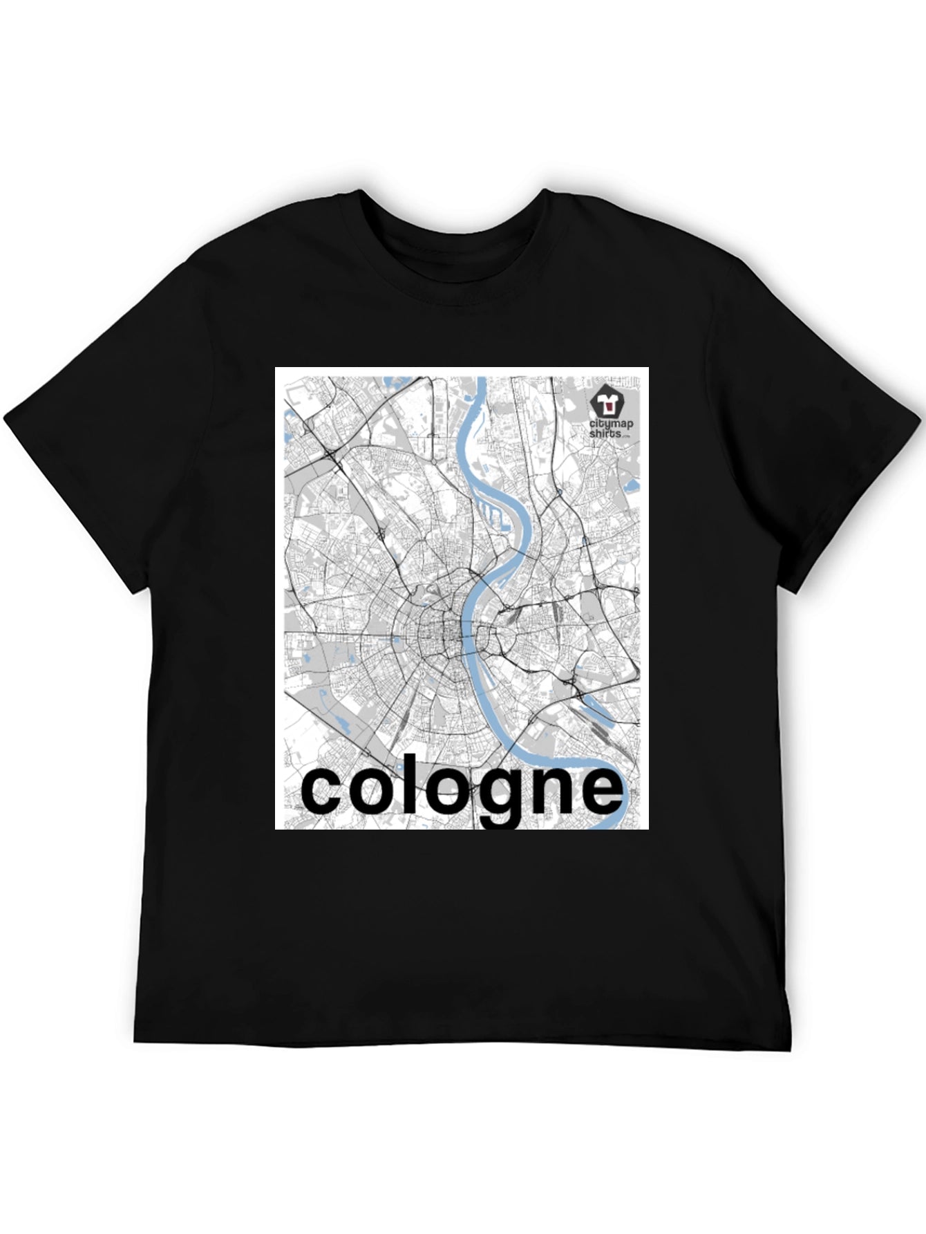 Cologne Map T-Shirt - Cityscape Design