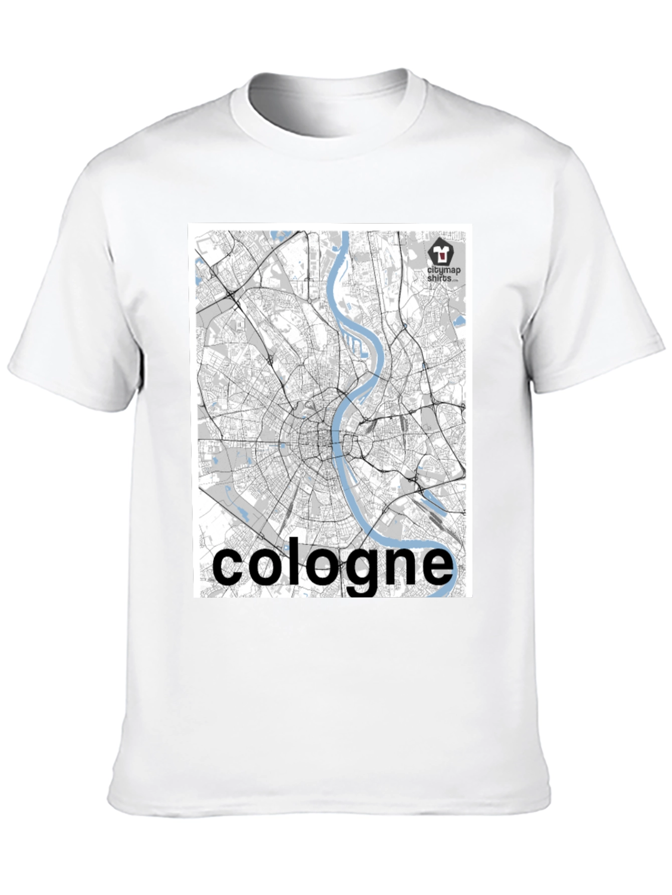 Cologne Map T-Shirt - Cityscape Design