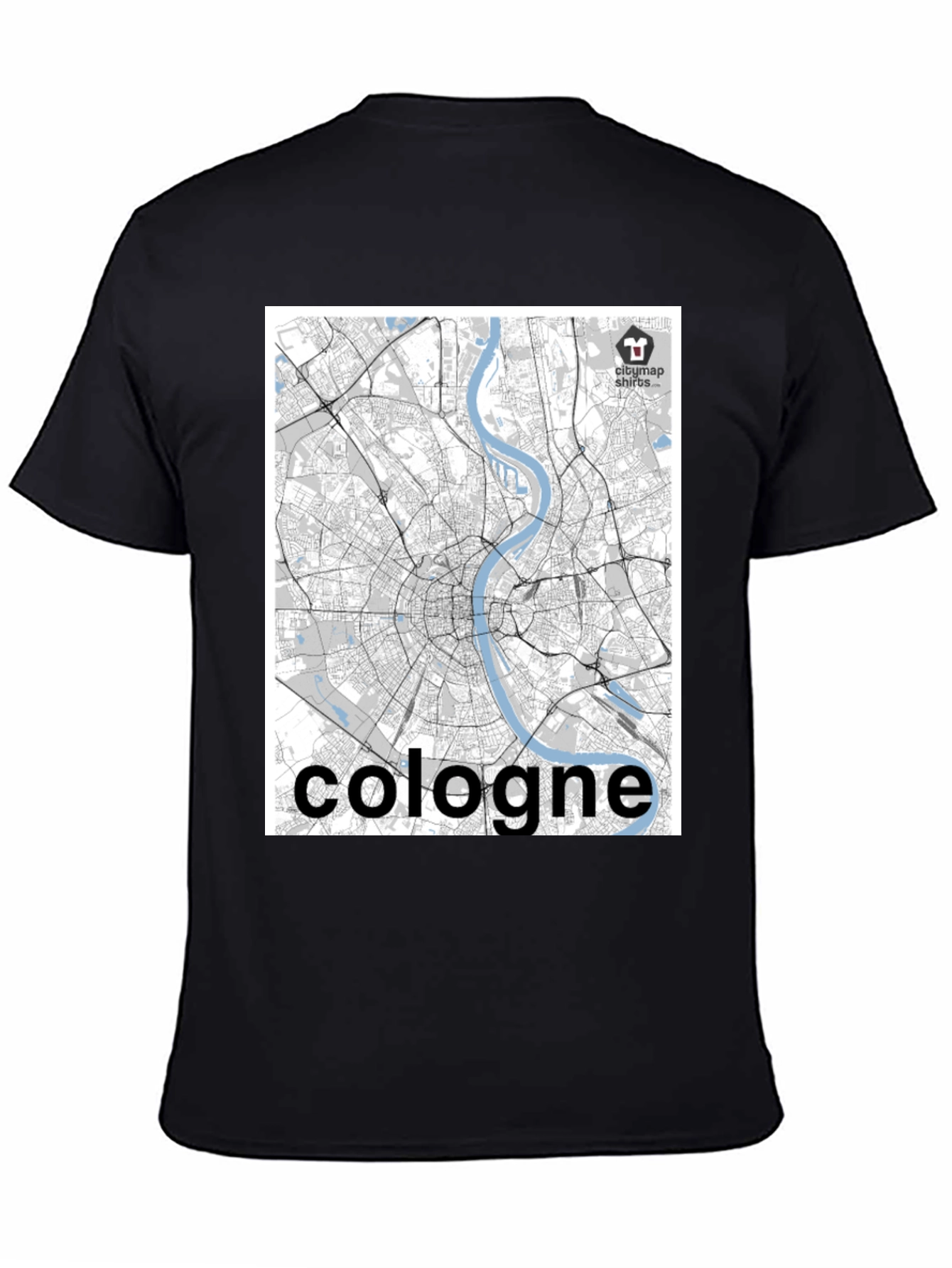 Cologne Map T-Shirt - Cityscape Design