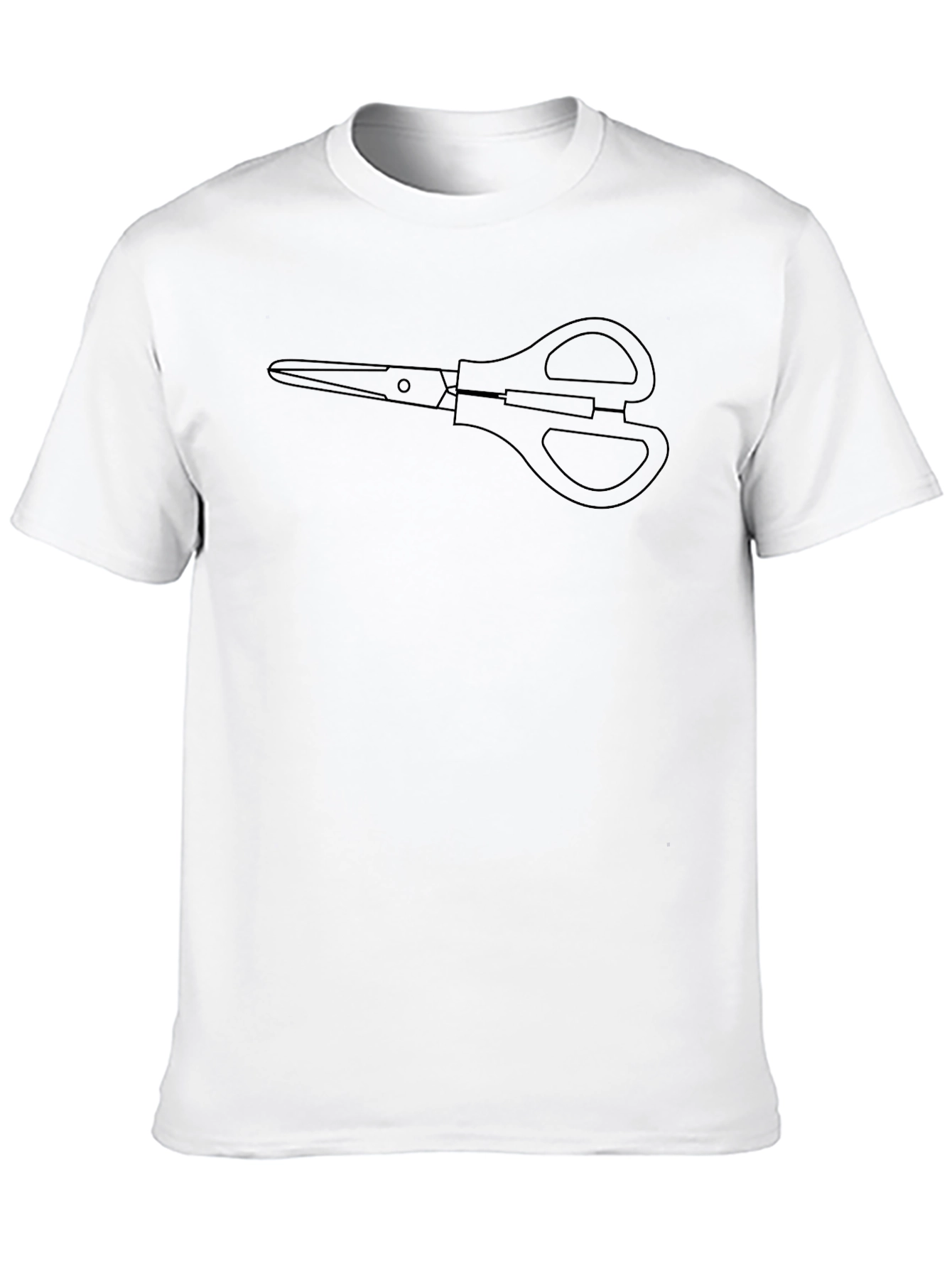 Scissors Graphic Black T-Shirt
